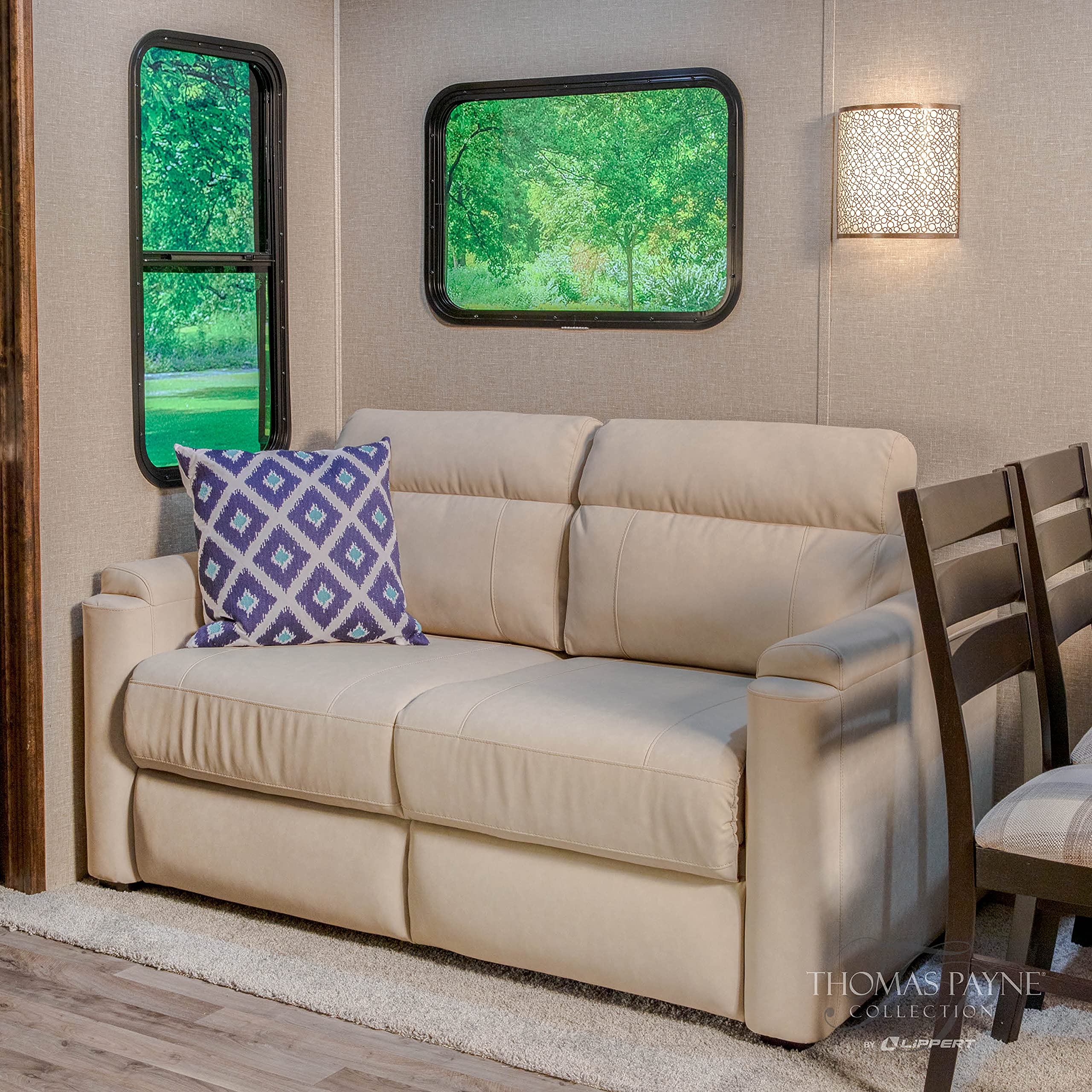 62" Thomas Payne Tri-Fold Sofa for 5th Wheel RVs, Travel Trailers and Motorhomes, Altoona