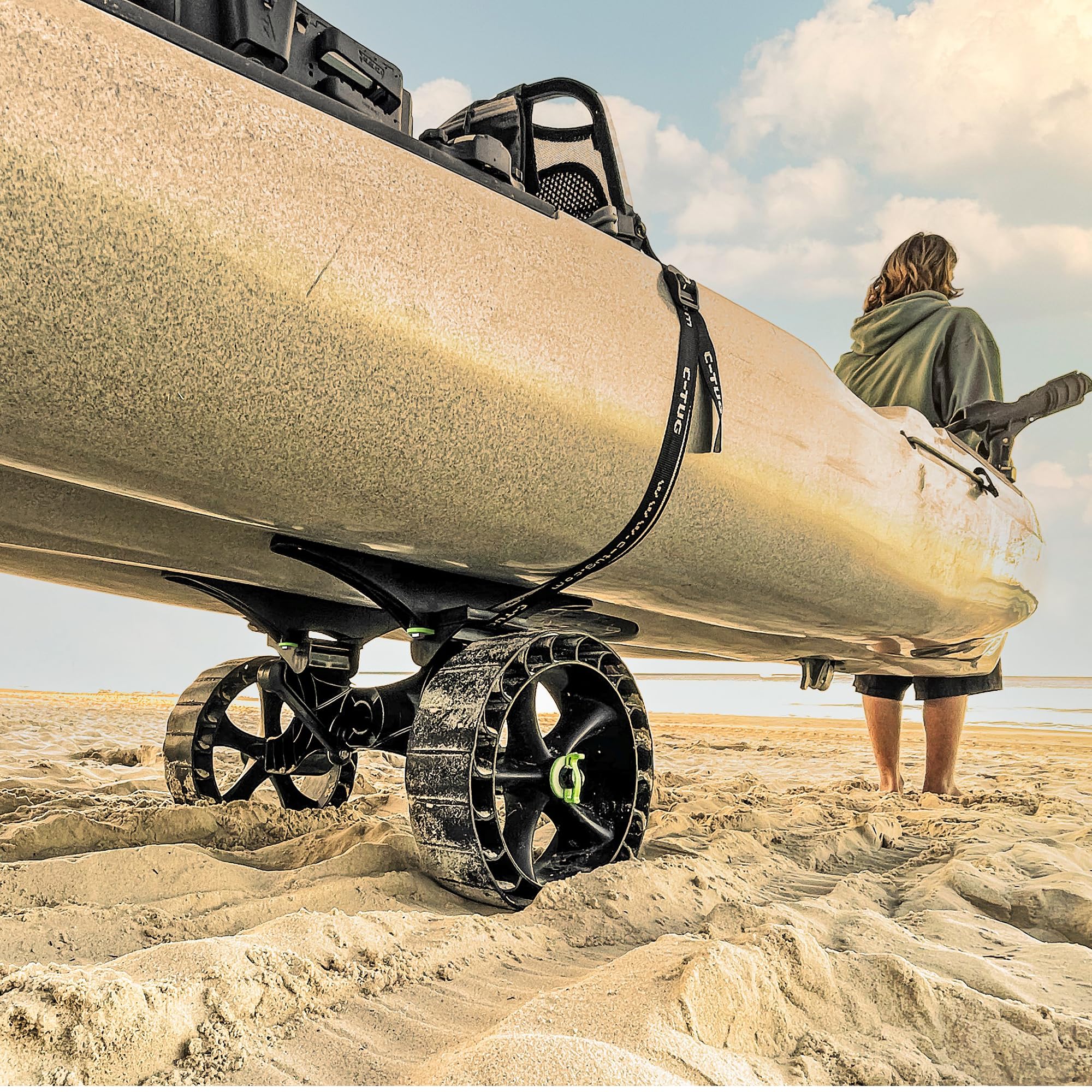 C-Tug R Railblaza Heavy Duty Kayak and Canoe Trolley with SandTrakzs Wheels