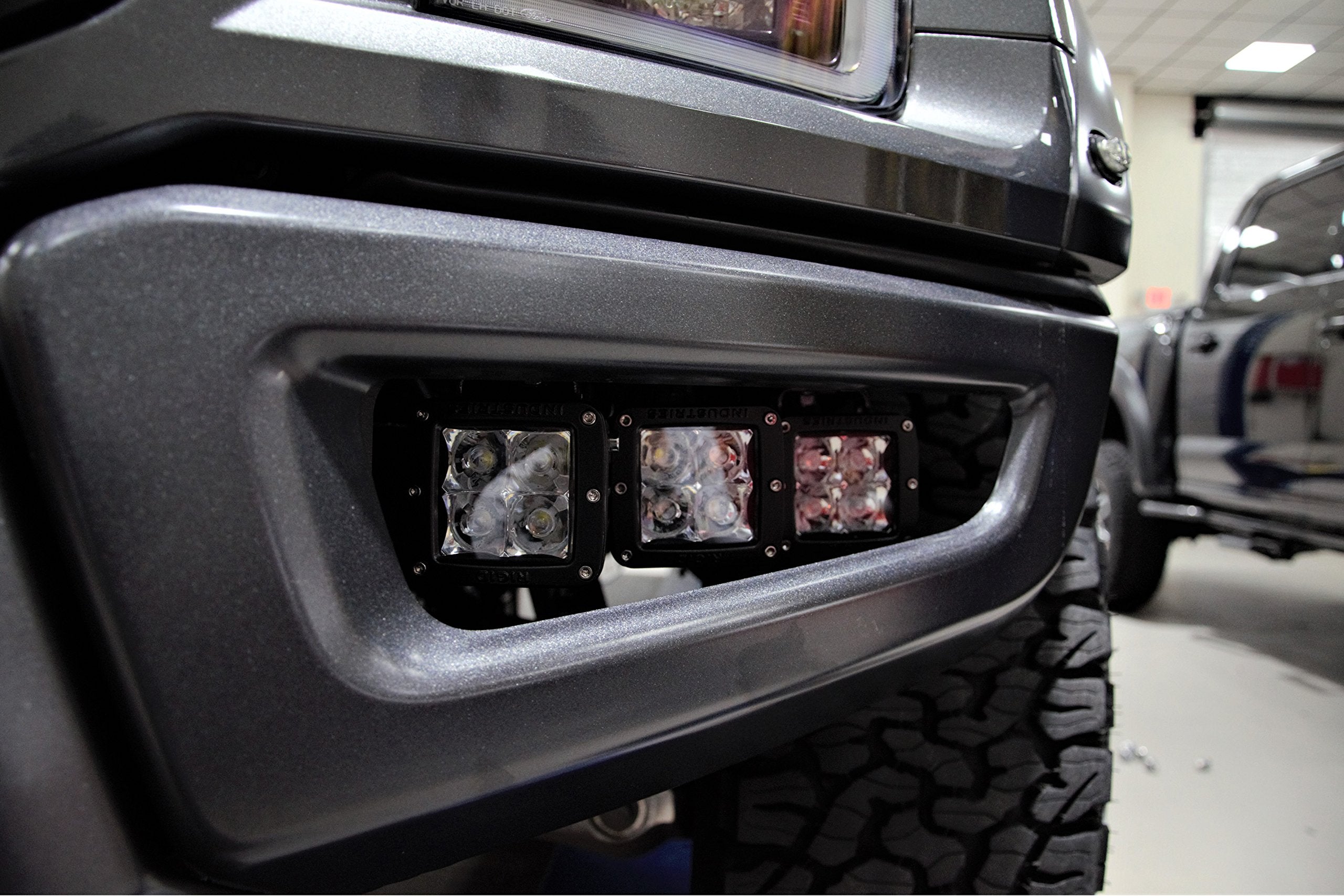 Fog Light Mounts N-Fab | Textured Black | F183FB | Fits 2017-2022 Ford Raptor (Lights Sold Seperately)
