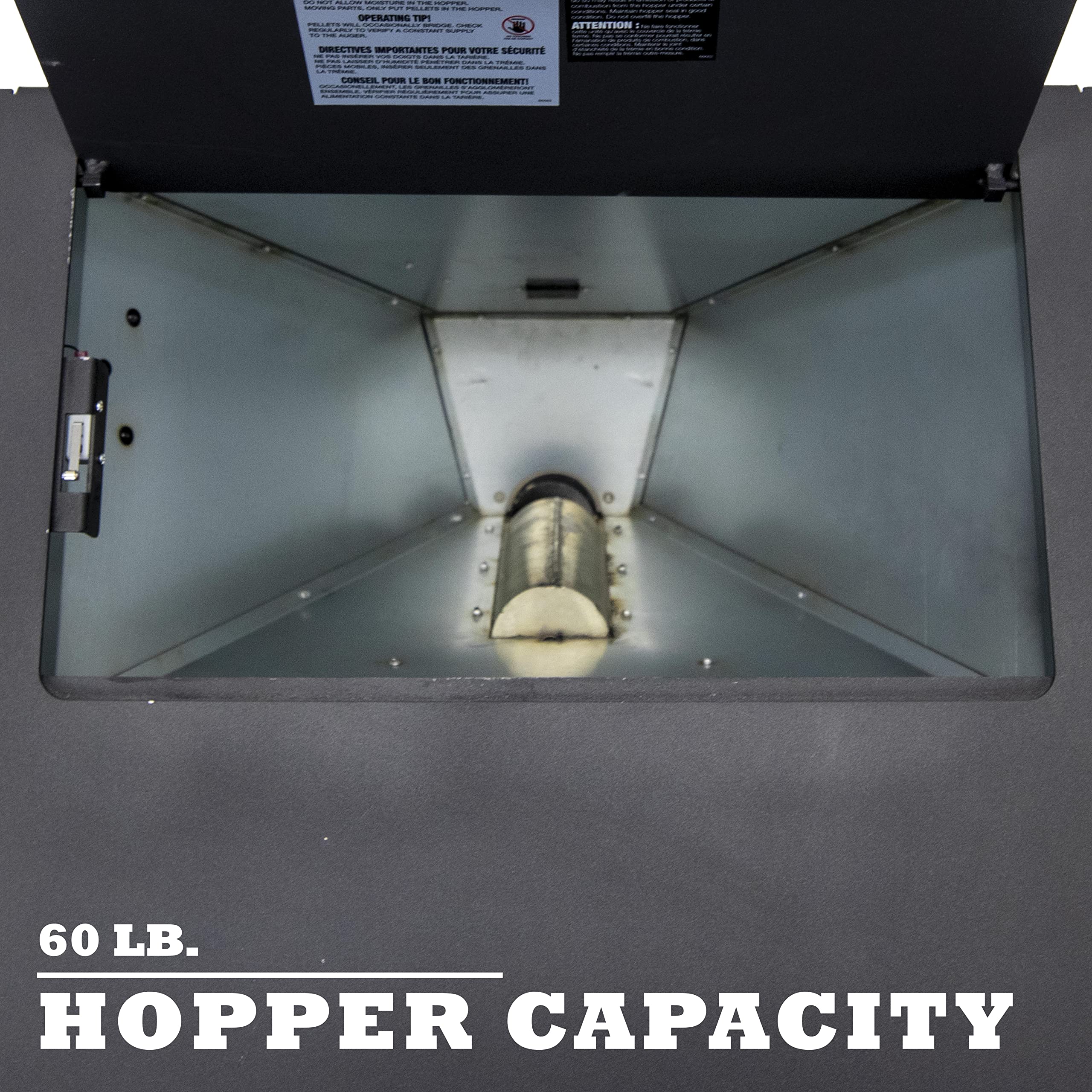 60lb Medium Pellet Stove Hopper