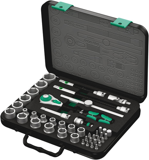 Wera - 8100 SB 2 Zyklop 5003594001 3/8" Metric Ratchet Set ( Piece of 43)