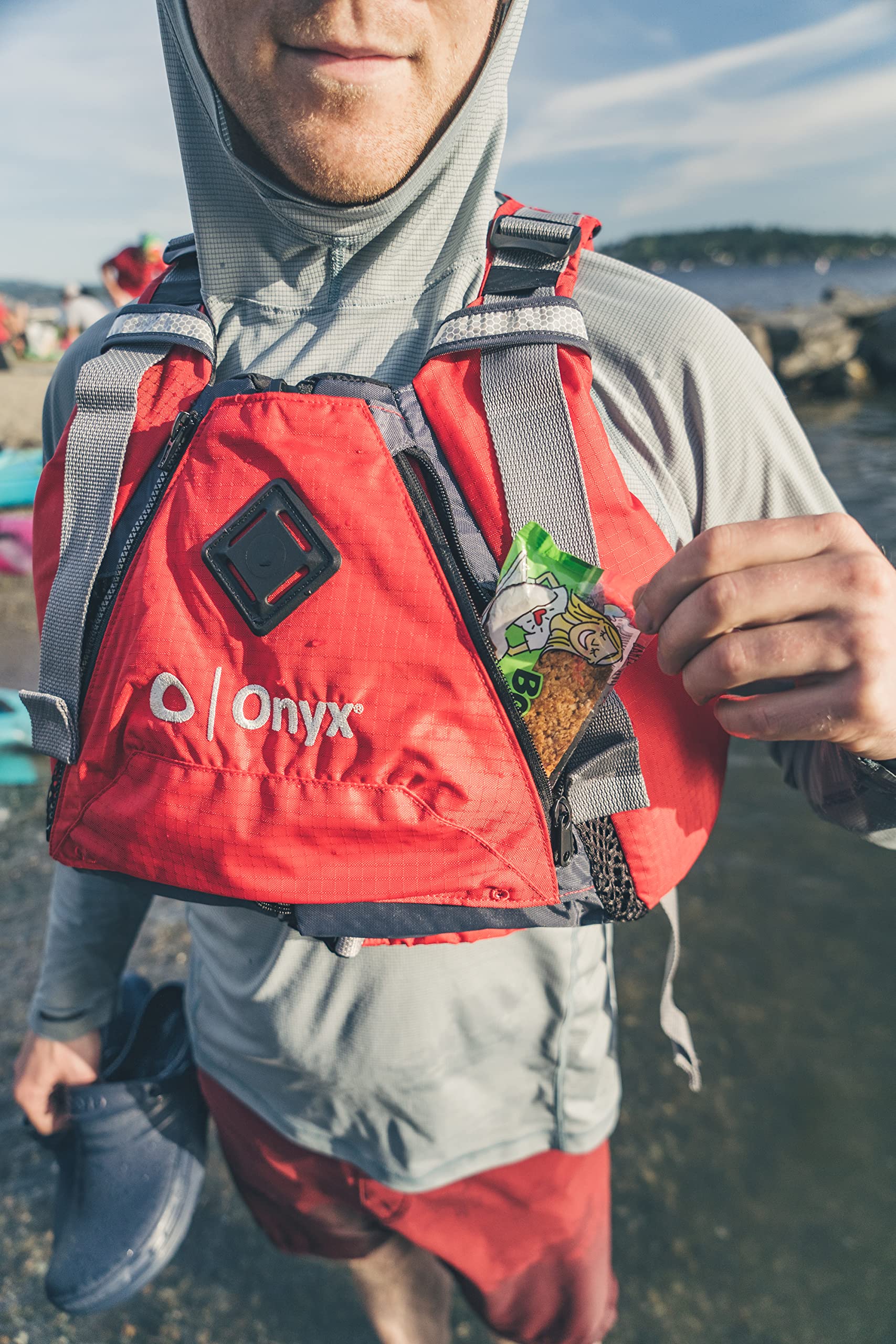 MoveVent Onyx Torsion USCG Approved Paddle Sports Life Jacket, Red, X-Small/Samll