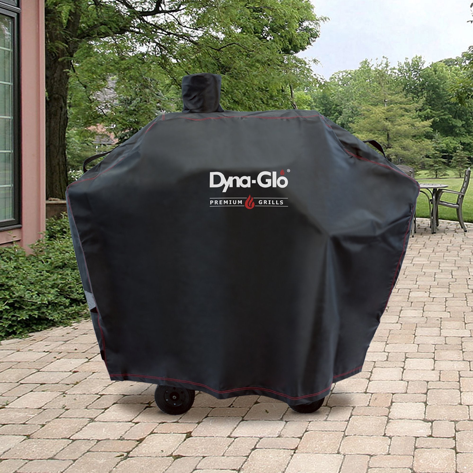 Dyna-Glo Premium DG405CC Medium Charcoal Grill Cover, Beige