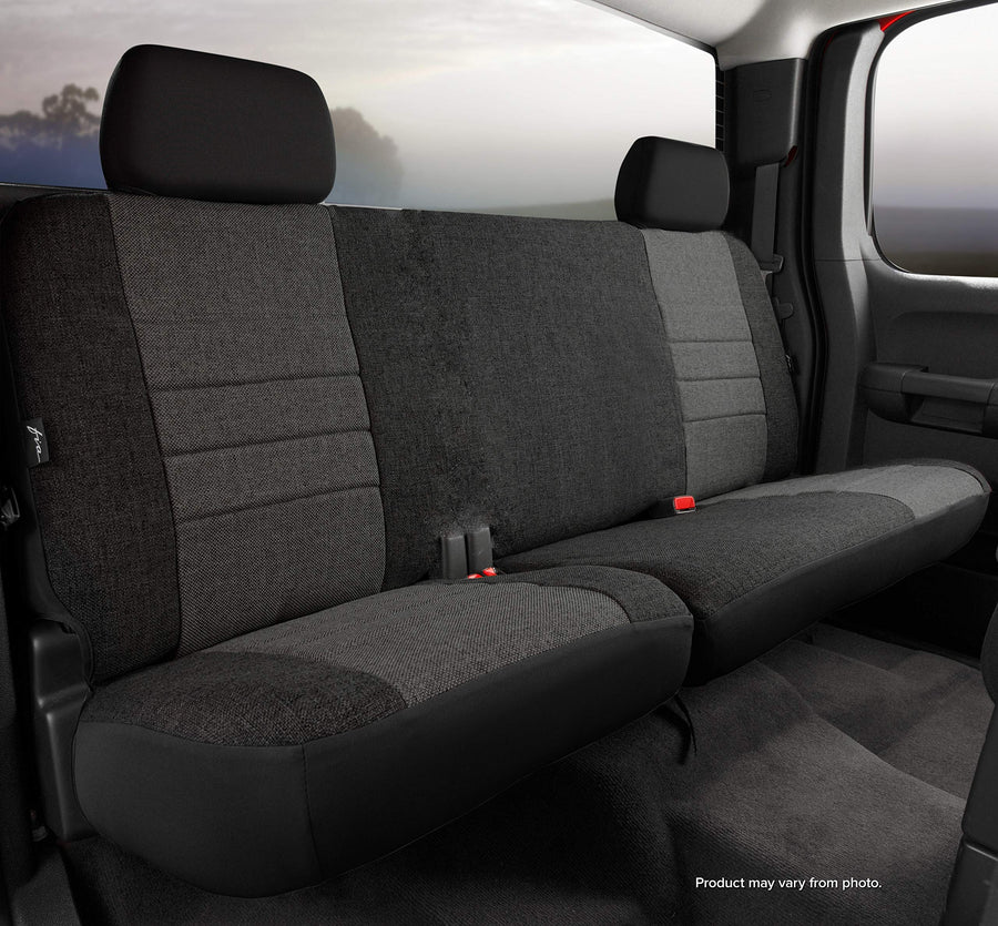 Fia Custom Fit OE32-68 Rear Seat Cover, Split Cushion 60/40 - Tweed (Charcoal)