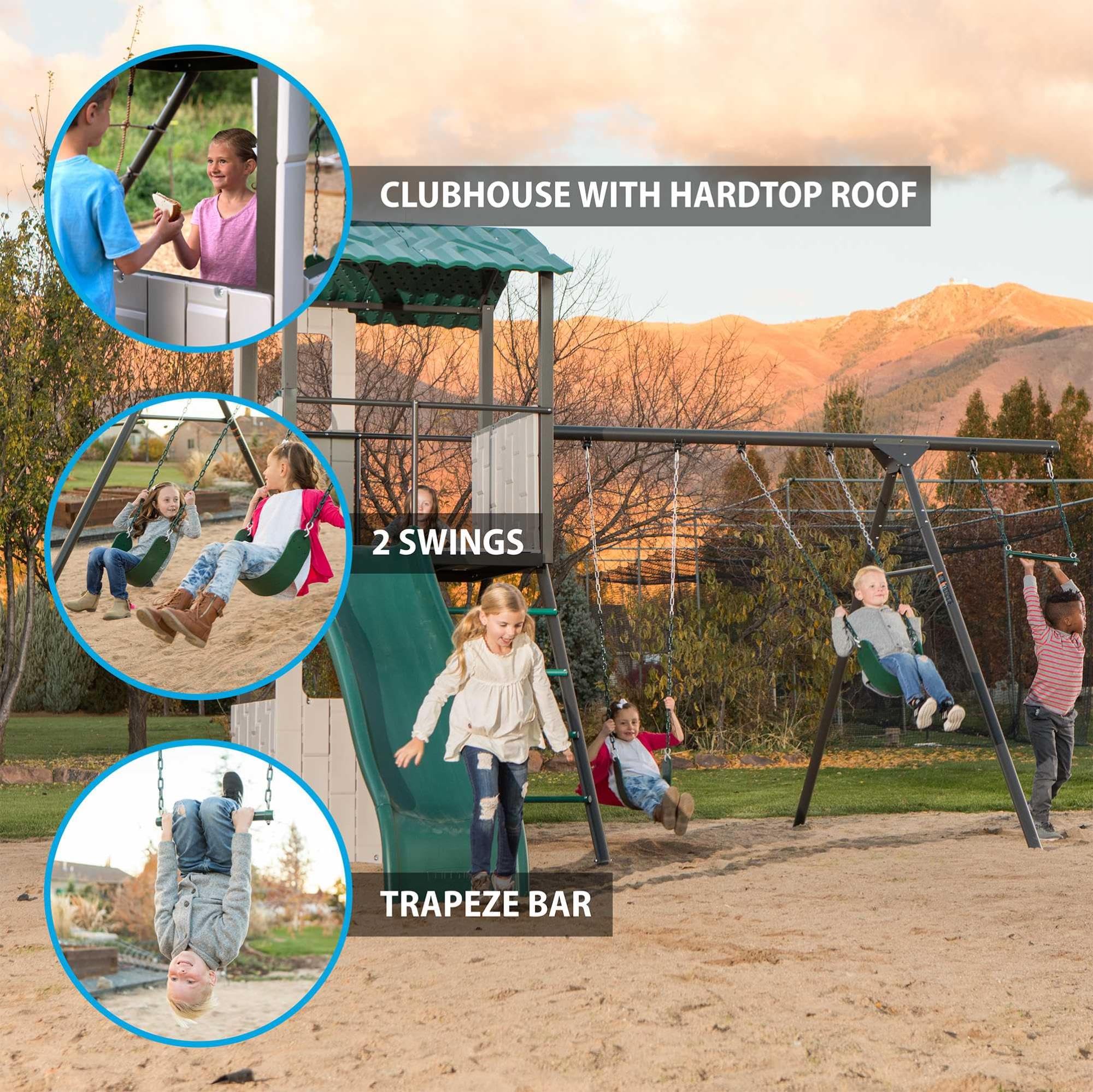 Adventure Clubhouse Lifetime Swing Set Playset
