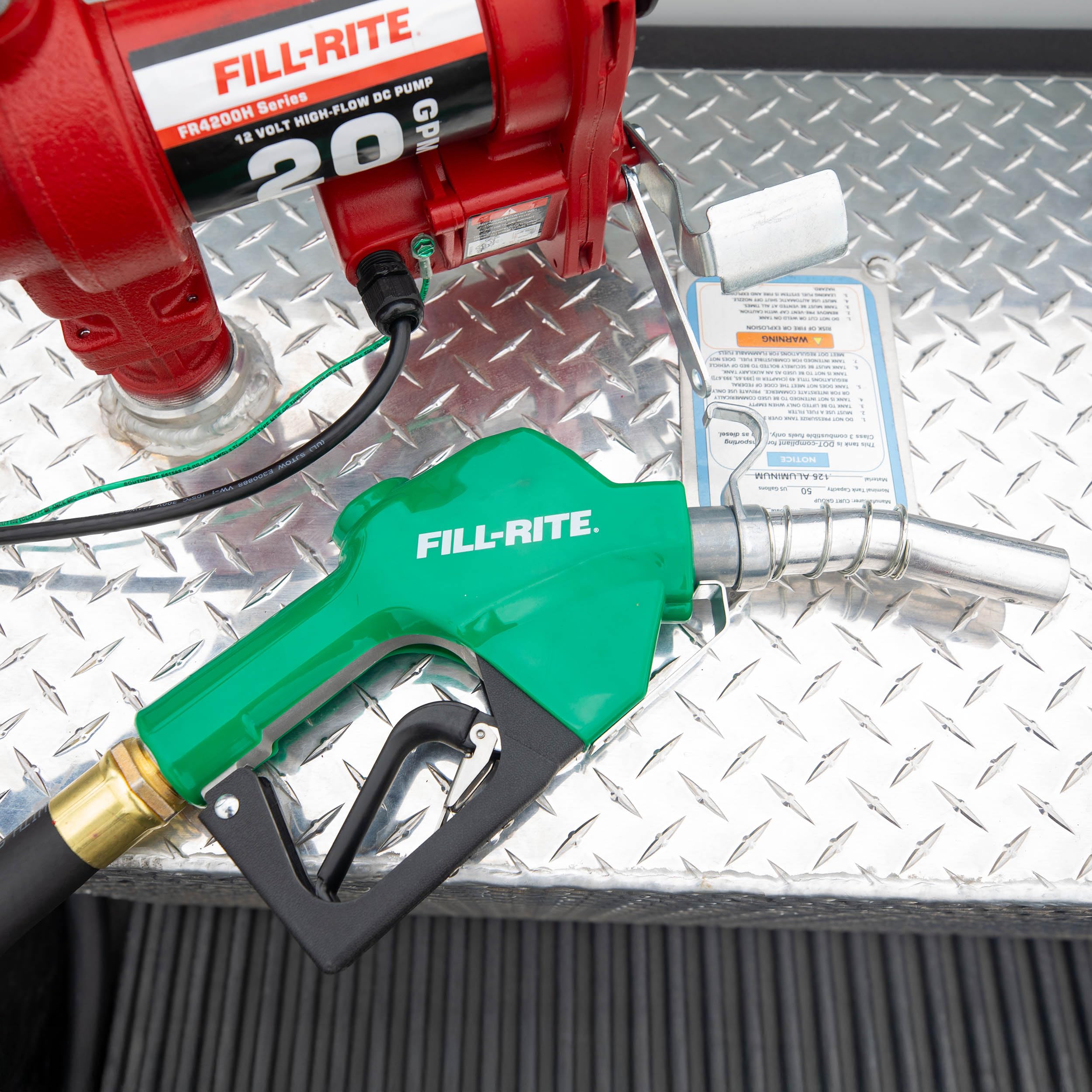 Fill-Rite 1” SDN100GAN 5 to 25 GPM Automatic Standard Duty Fuel Transfer Nozzle, Green - For Gasoline, Diesel, Biodiesel up to B20, E15 & Kerosene