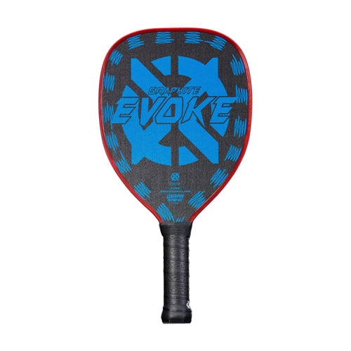 Graphite Onix Evoke Tear Drop Pickleball Paddle Features Tear Drop Shape, Polypropylene Core, and Graphite Face, Blue