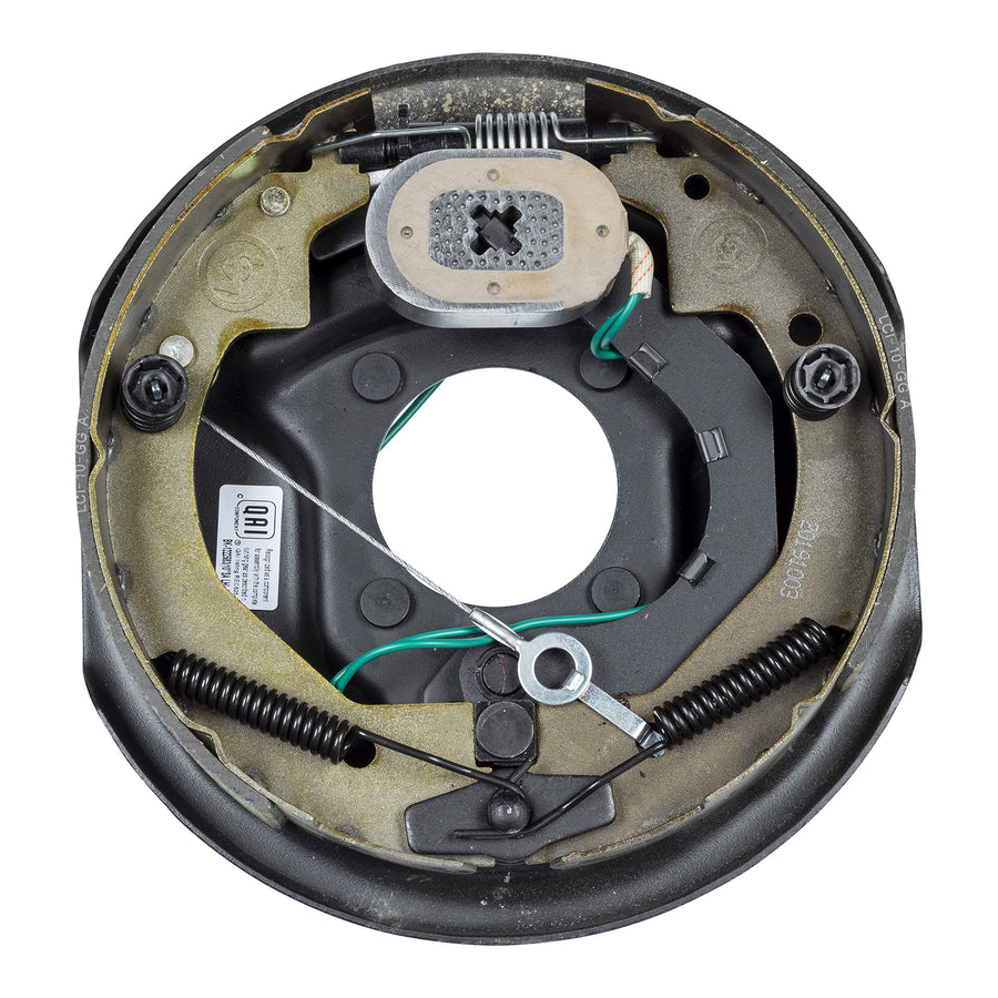 Lippert Replacement Forward Self-Adjusting Brake Assembly for RVs, Left Side, 10" x 2.5", 3,500 lbs. Capacity, for 13", 14", 14.5", 15" Wheels - 296649