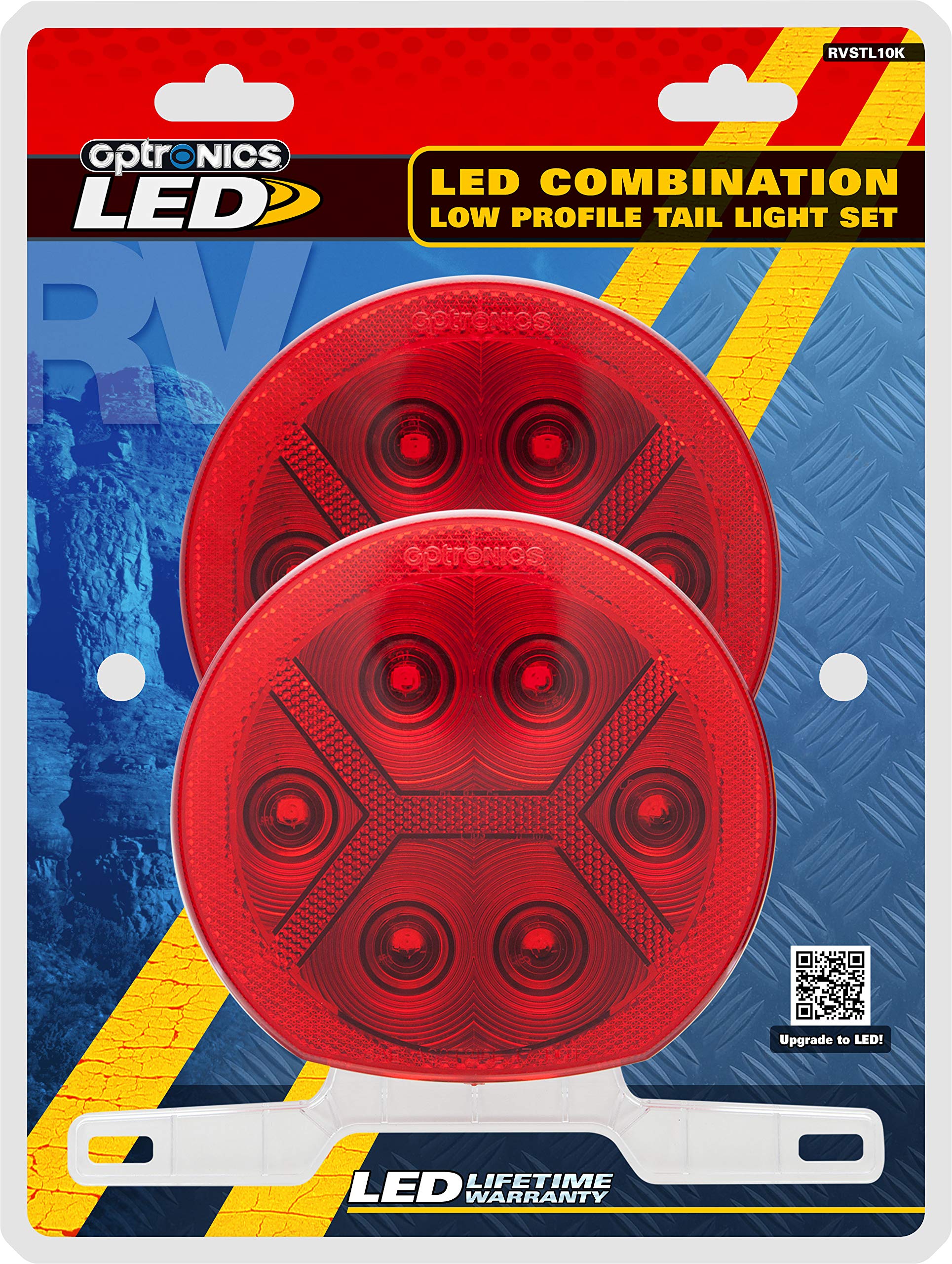 RV Tail Lights Optronics LED RVSTL10K, Red