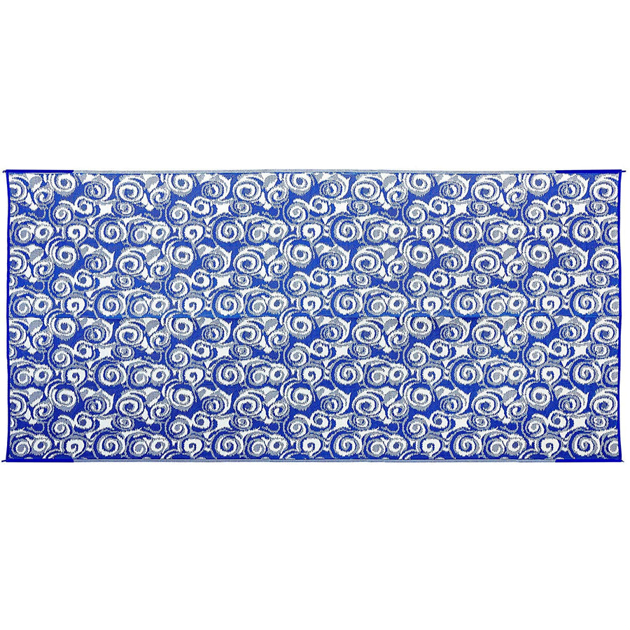 Swirl Awning Camco 42841 Leisure Mat-Blue 8' X 16'