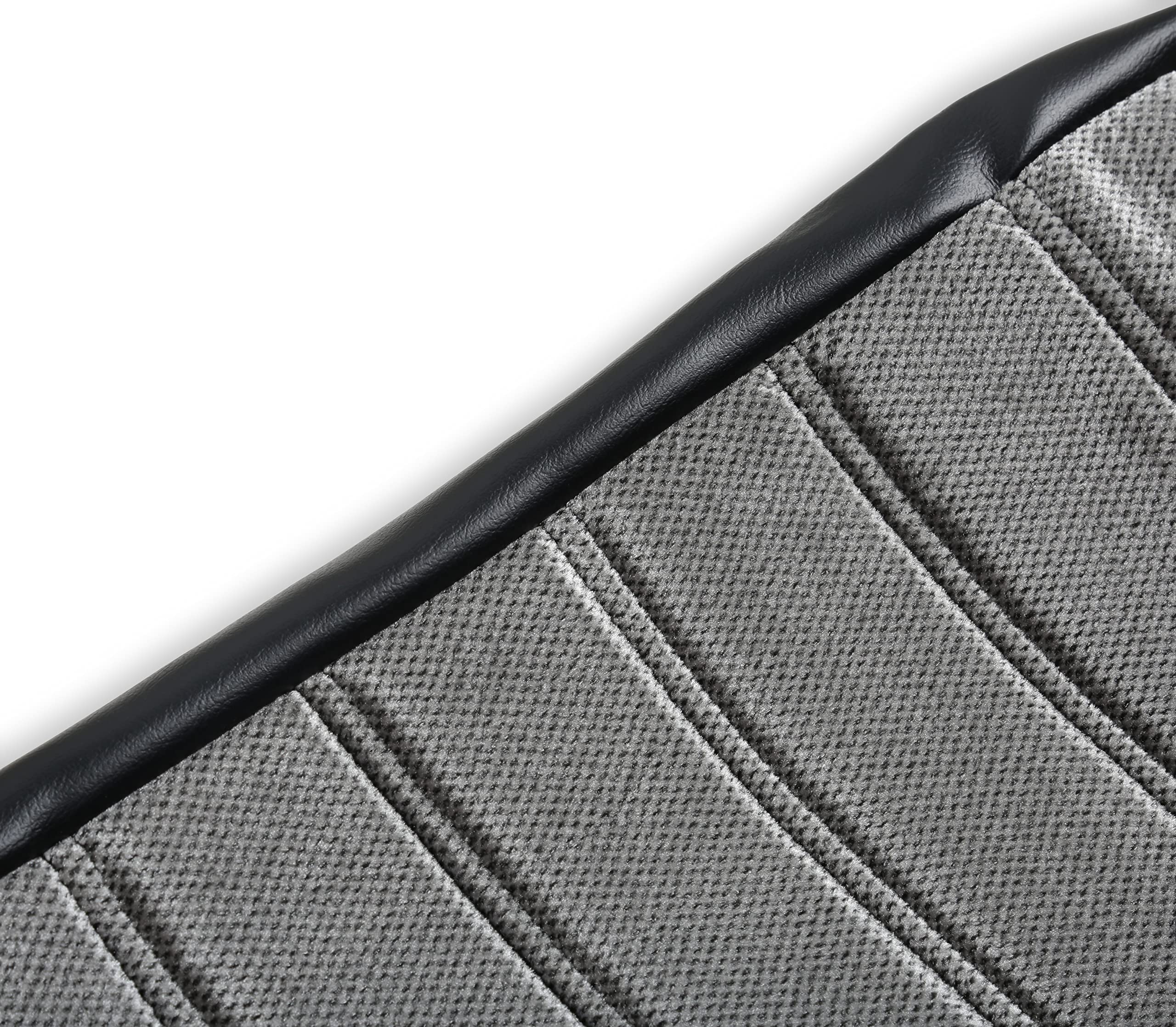 Brothers Trucks 05-290 C/K Seat Upholstery Kit - Cloth/Vinyl - Black/Silver