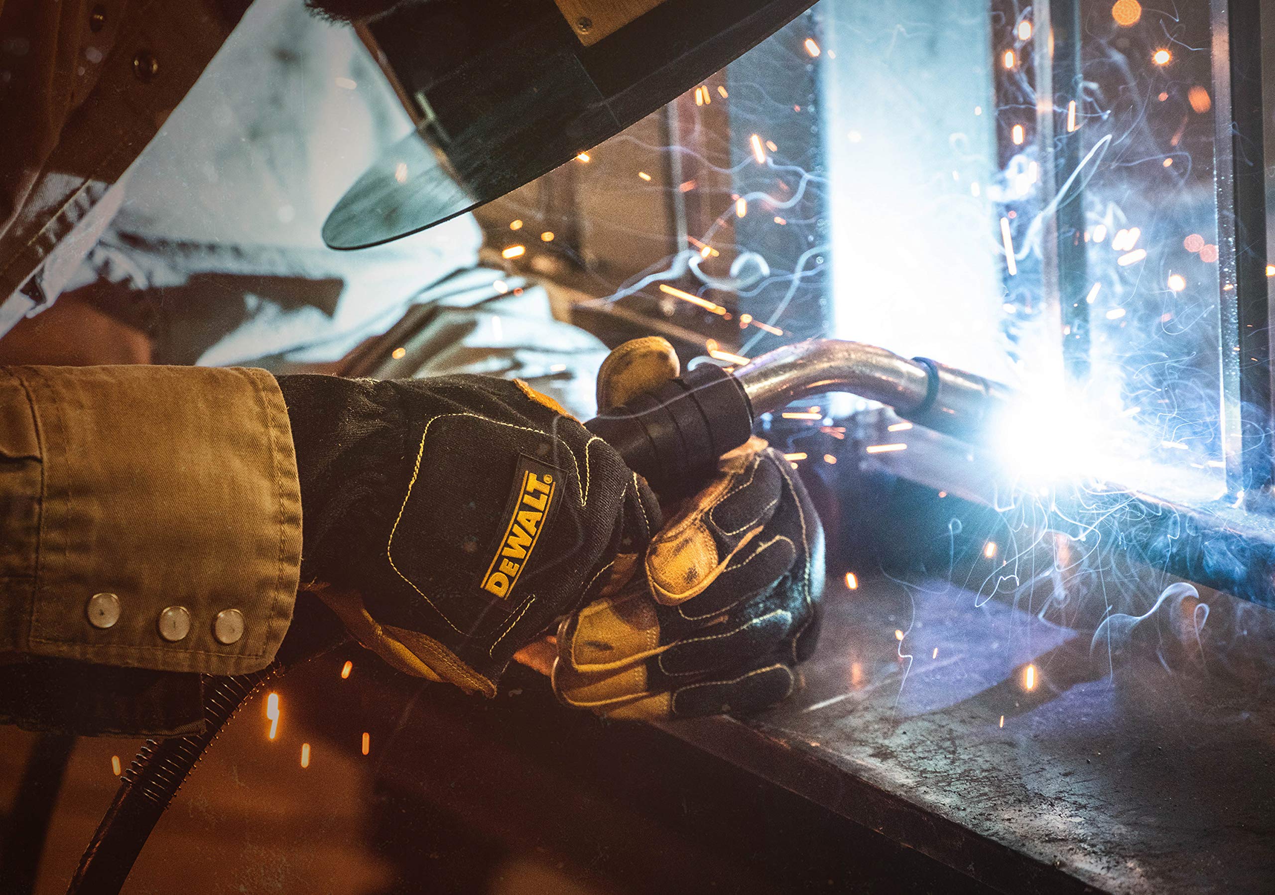 DEWALT MIG/TIG Premium Welding Gloves, Gauntlet-Style Cuff, XXX-Large