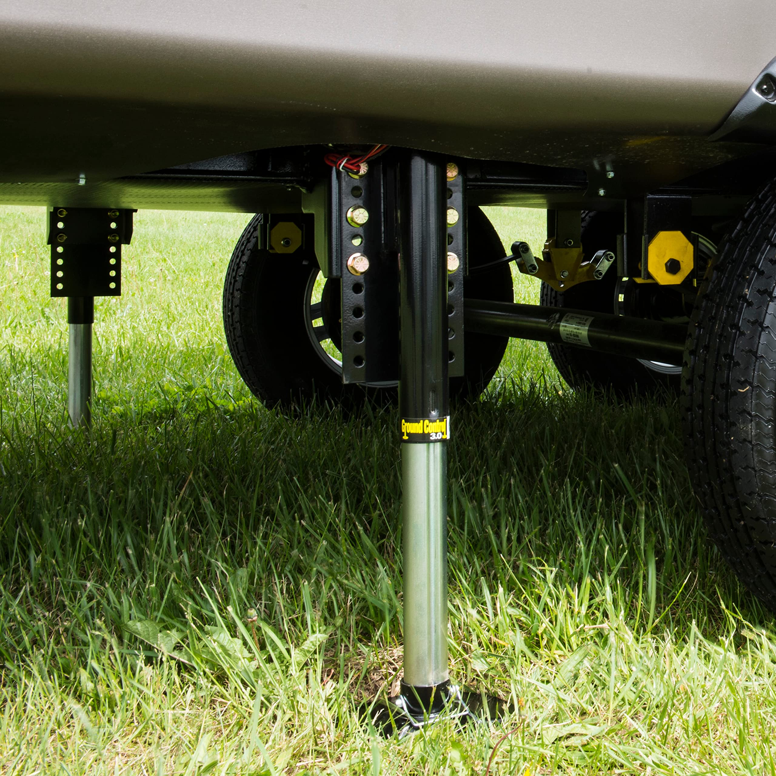 Lippert 3.0 Ground Control Automatic 5th Wheel RV Leveling System Rear Hall Effect Jack for Right Leg Replacement with 5,000-lb. Load Capacity - 344792
