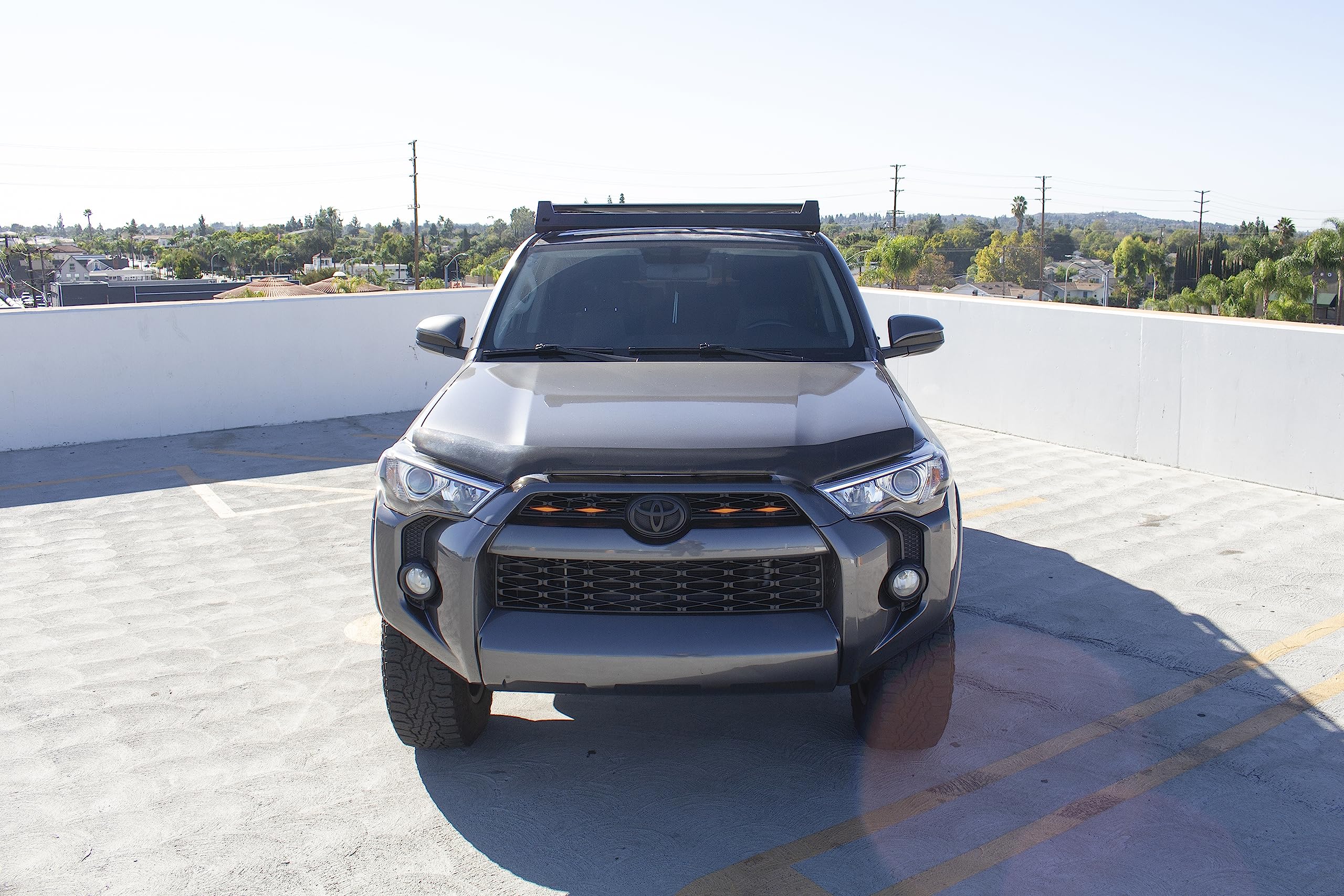 Ceros Go Rhino Low Profile Roof Rack | Aluminum, Textured Black | 5933001T | Fits 2010 - 2023 Toyota 4Runner