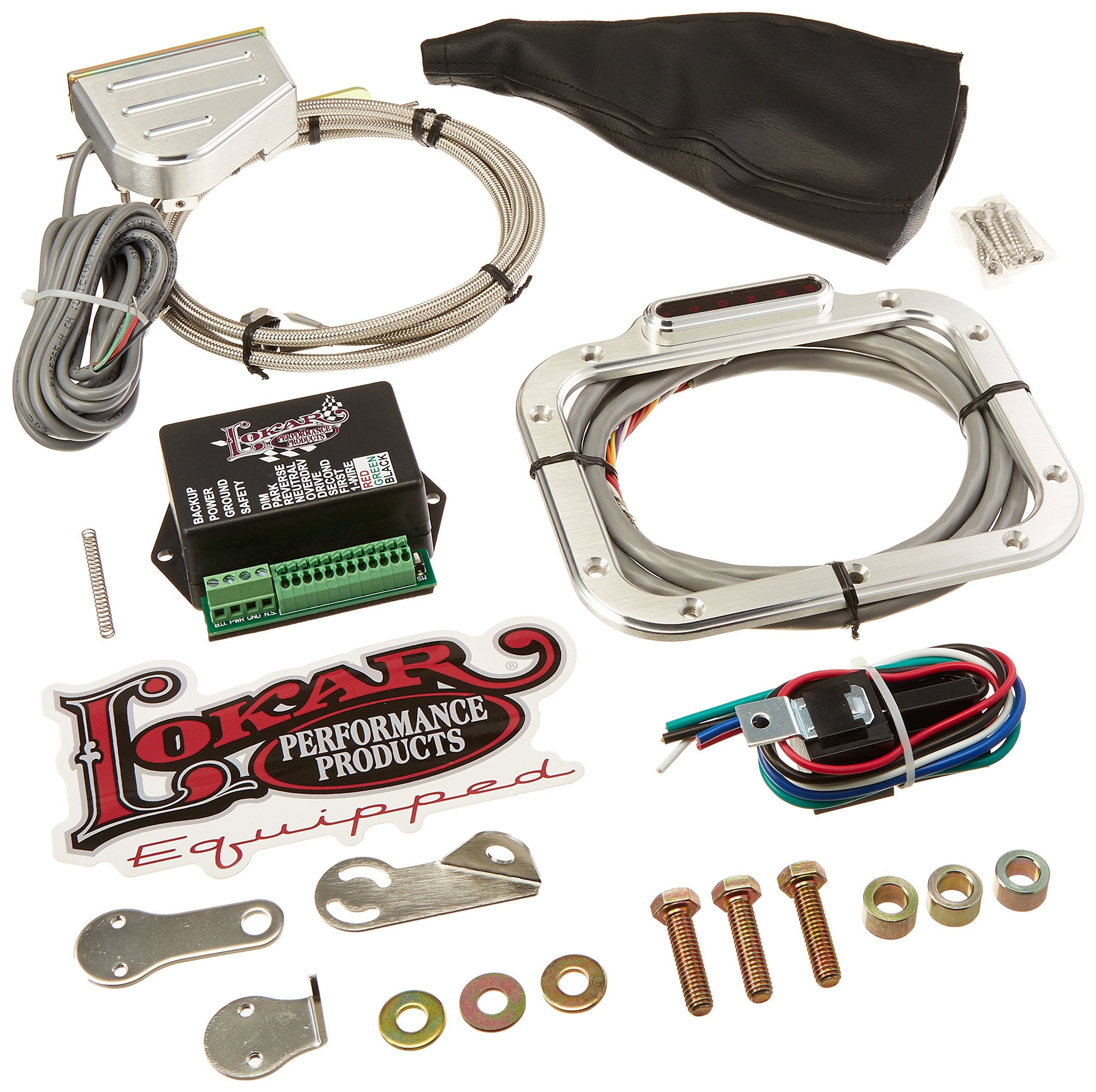 CINB-1786 Lokar Vertical Rectangular Cable Operated LED Boot Indicator with Boot Kit for C4/C6 Transmission