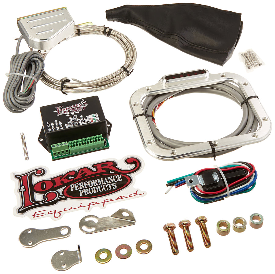 CINB-1786 Lokar Vertical Rectangular Cable Operated LED Boot Indicator with Boot Kit for C4/C6 Transmission