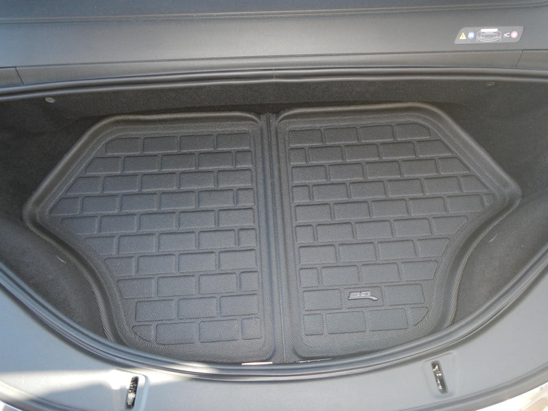 3D MAXpider Kagu Custom Fit Front Cargo Liner (Black) Compatible with Lucid Air 2022-2026 - Front Cargo Liner