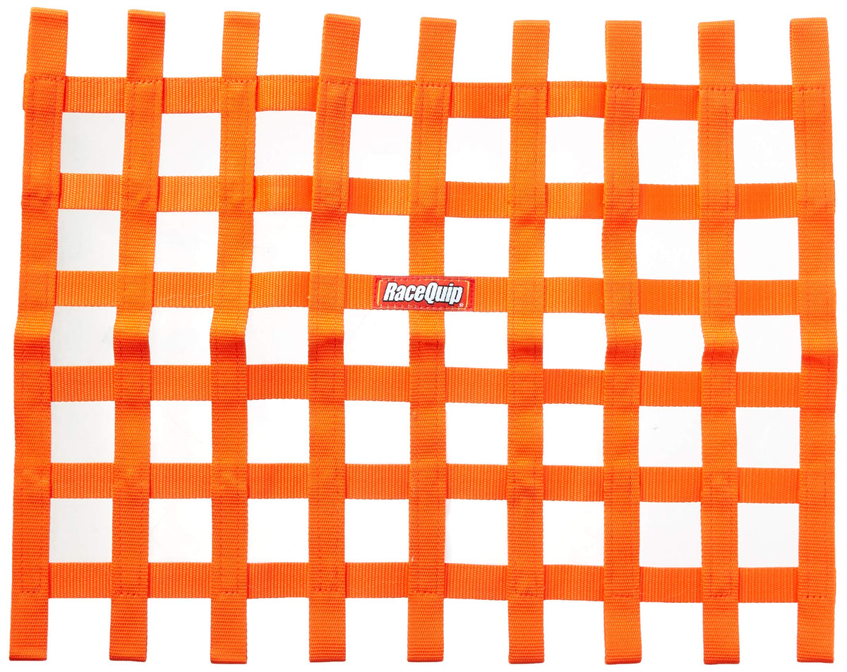 Window Net RaceQuip® 721045RQP - 24 x 18 in Rectangle - Orange 1 in Webbing