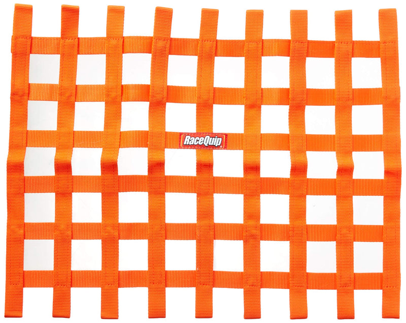 Window Net RaceQuip® 721045RQP - 24 x 18 in Rectangle - Orange 1 in Webbing
