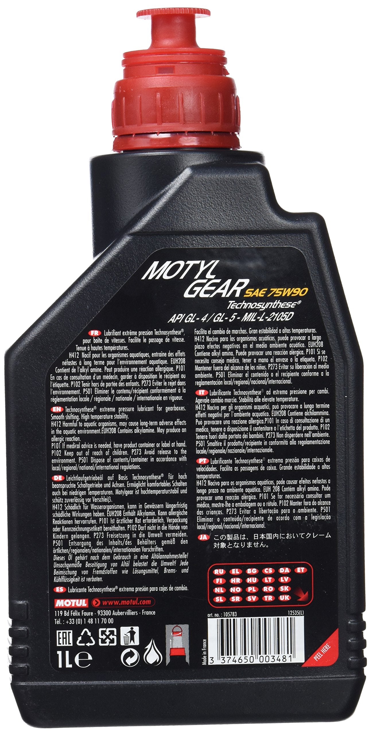 1 L Motul 100093-12PK Motor Oil