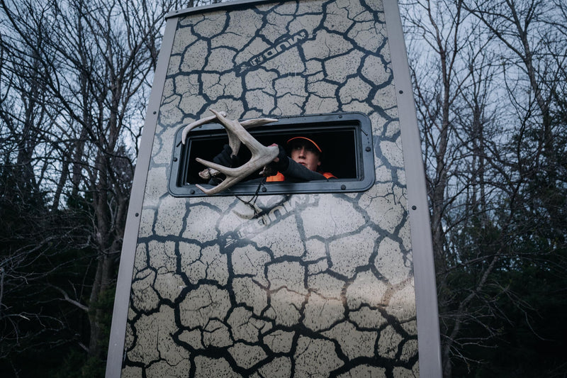 Steel Wall Striker Box Blind/CONSTUCTION Cracked MUD CAMO