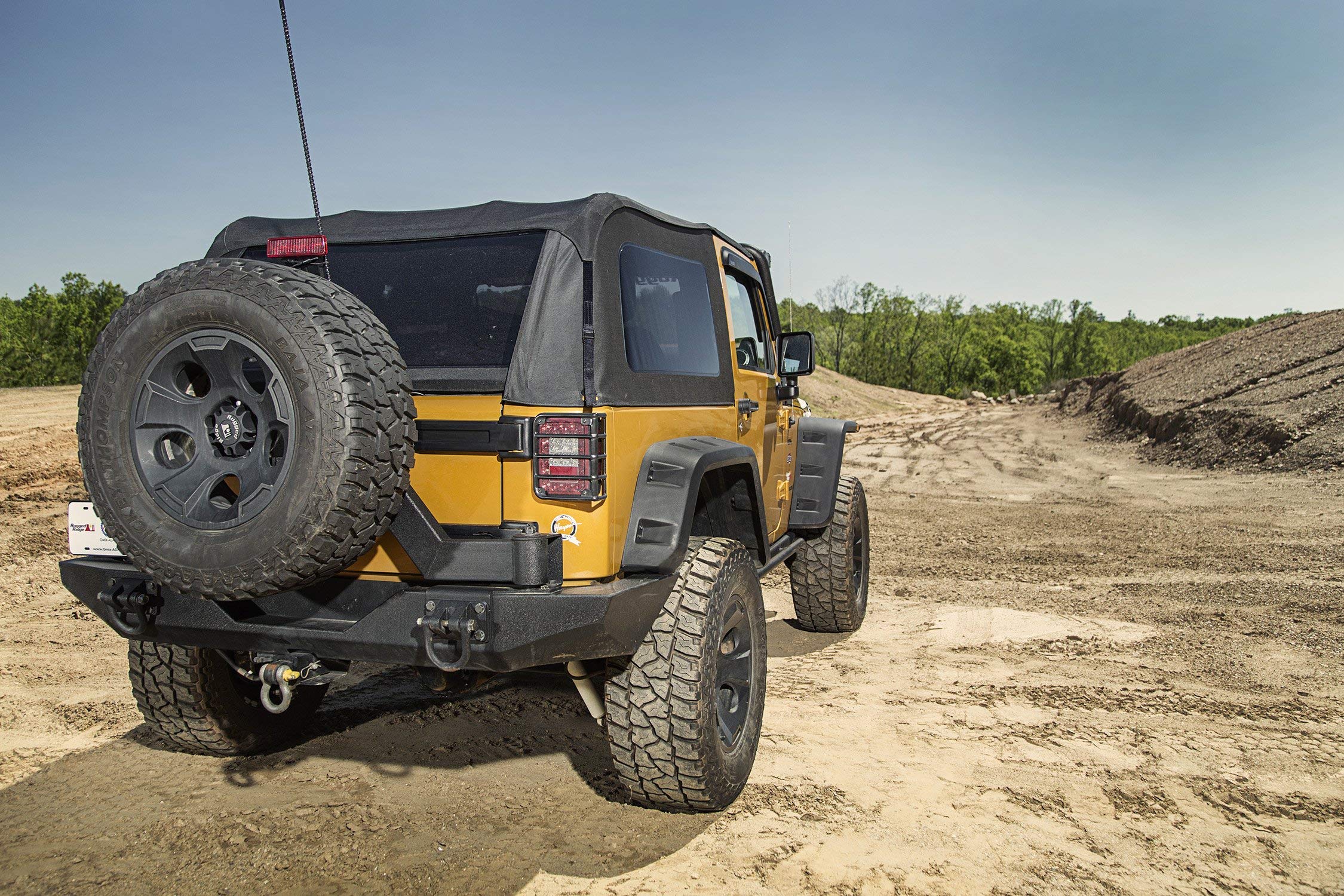 Montana Soft Top, Rugged Ridge Bowless, Black Diamond | 13790.39 | Fits 2007-2018 Jeep Wrangler JK 2-Door