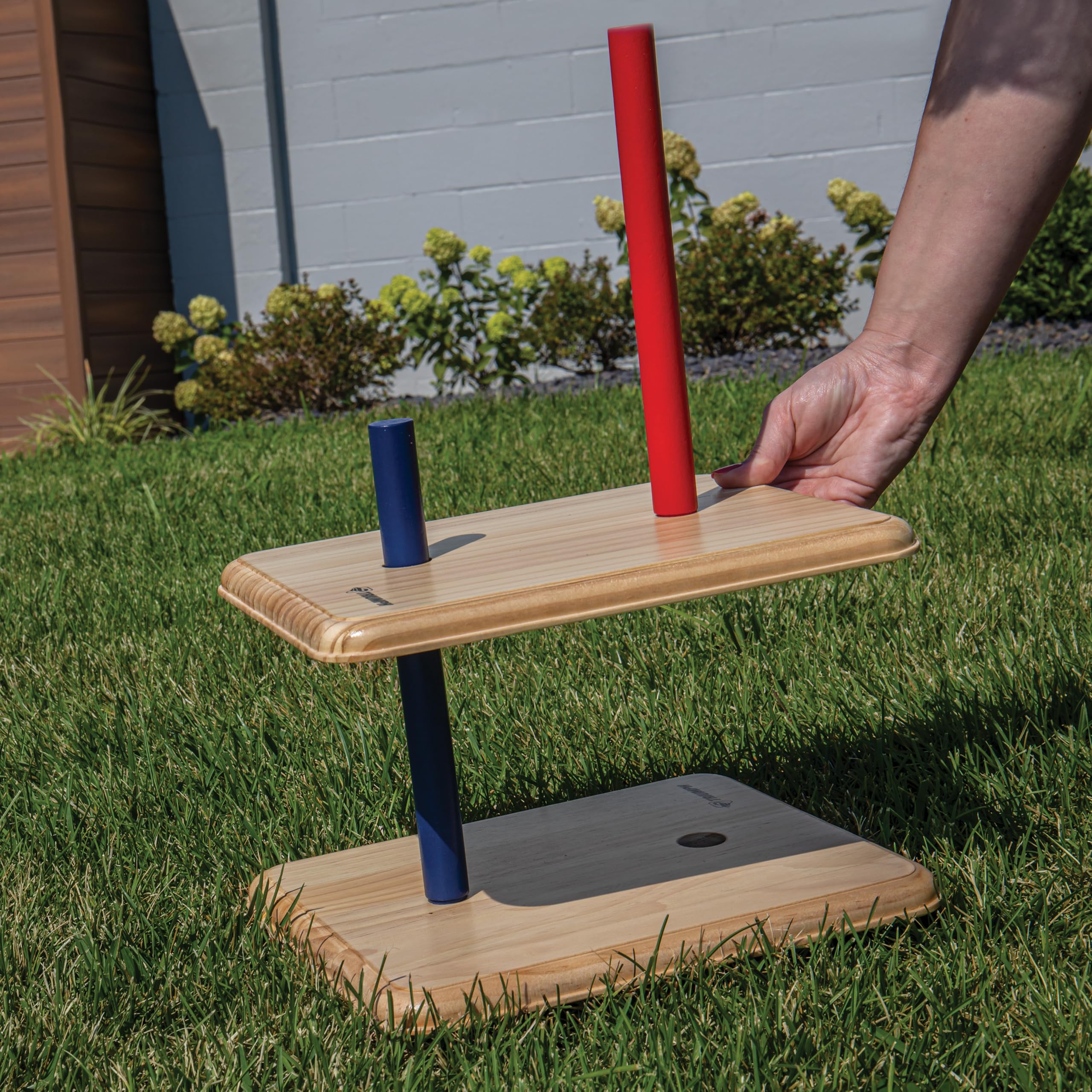 Triumph Premium Triumph Wooden Quoit Set - Includes 2 Targets and 6 Sisal Rope Rings