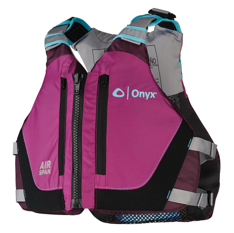 Onyx Breeze Air Span Life Jacket, Purple, XL/2XL