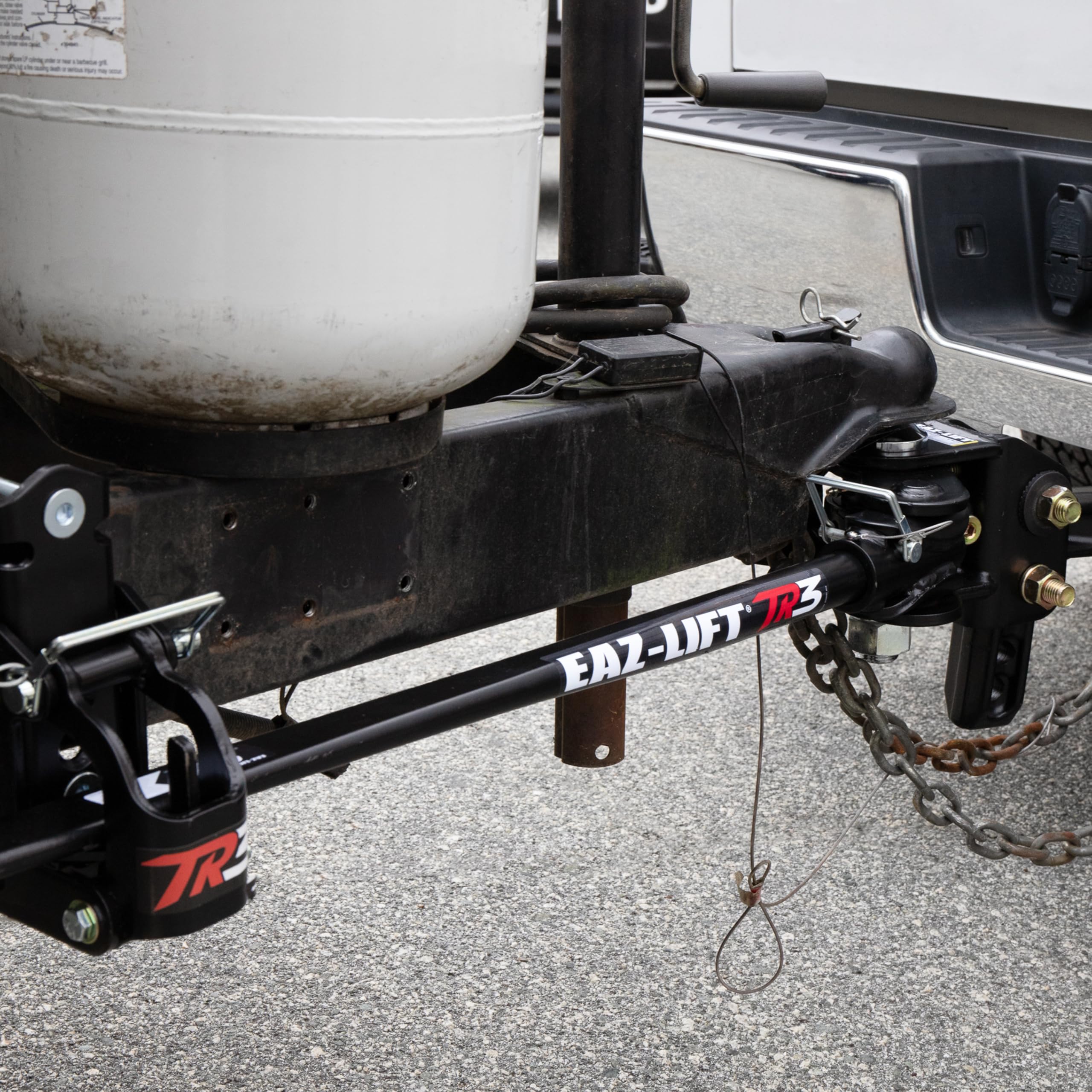 Eaz-Lift Camco TR3 1,000lb Weight Distribution Hitch Kit - Features Adjustable Sway Control & Pre-Installed 2-5/16-inch Hitch Ball - 1,200lb Max Tongue Weight Rating (48900)