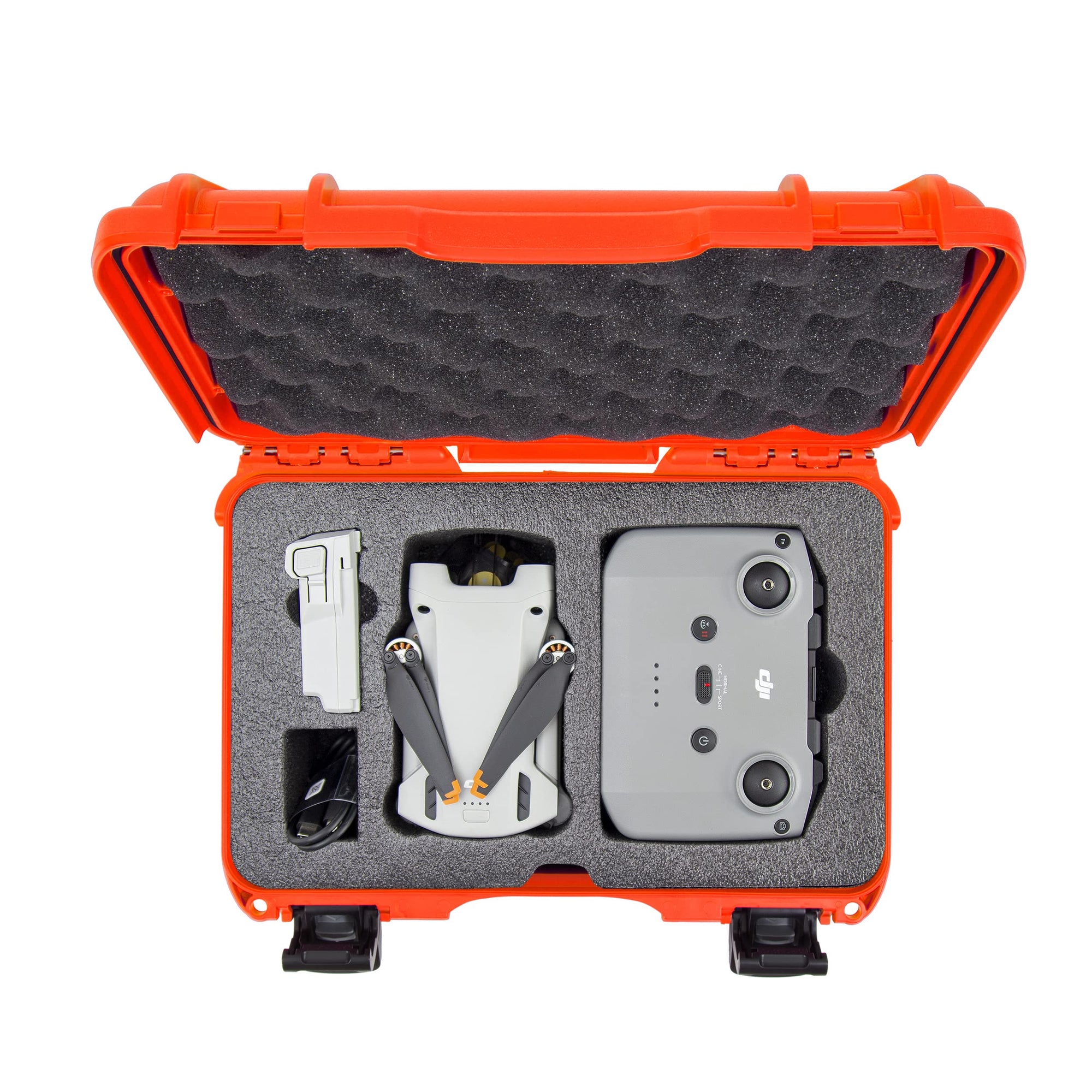 Waterproof Hard Case Nanuk 909 with Custom Insert for DJI Mini 3 and RC-N1 Remote - Orange (909S-080OR-0A0-C0598)