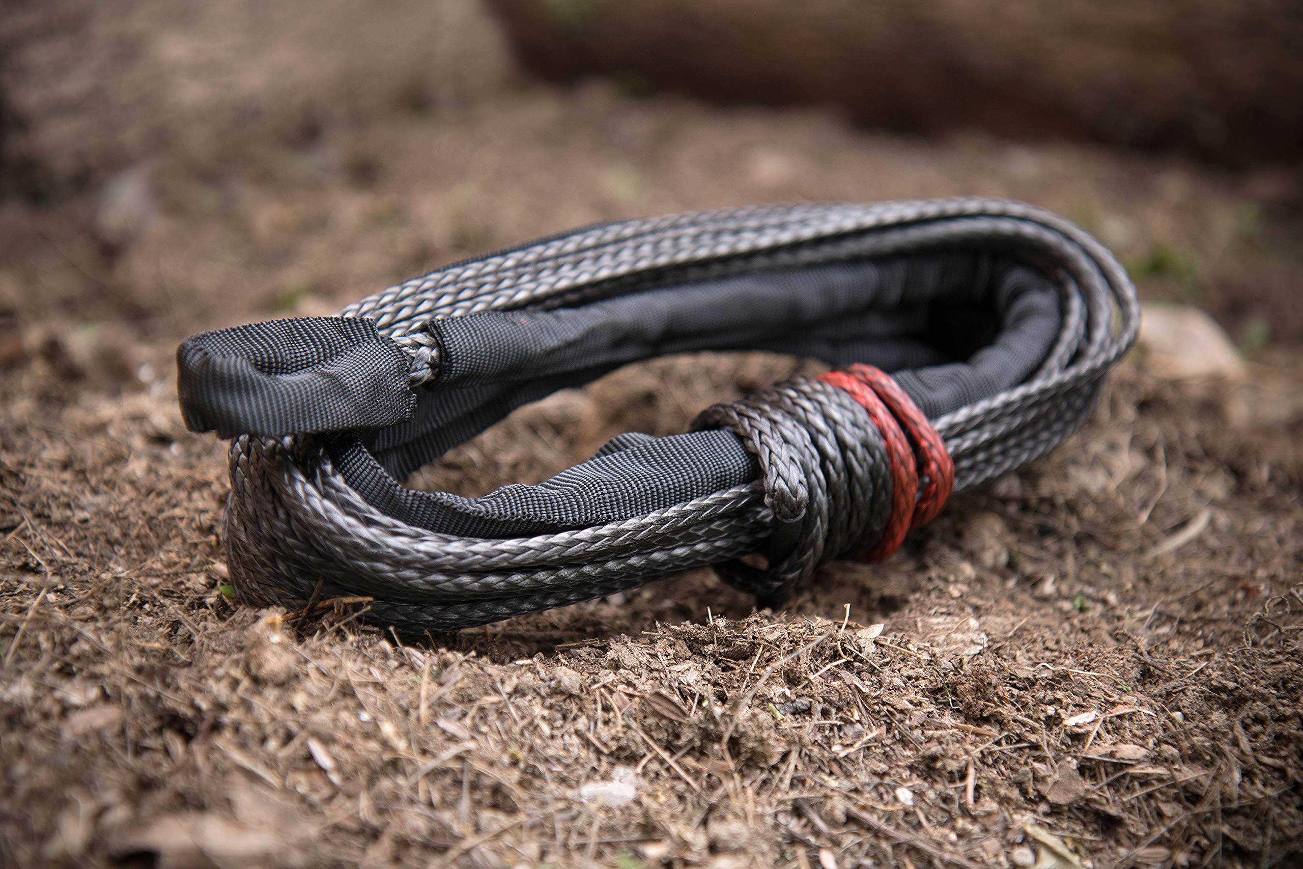 46-Foot Champion Gray Dyneema® Synthetic Winch Rope for 2000-3500-lb. ATV/UTV Winches