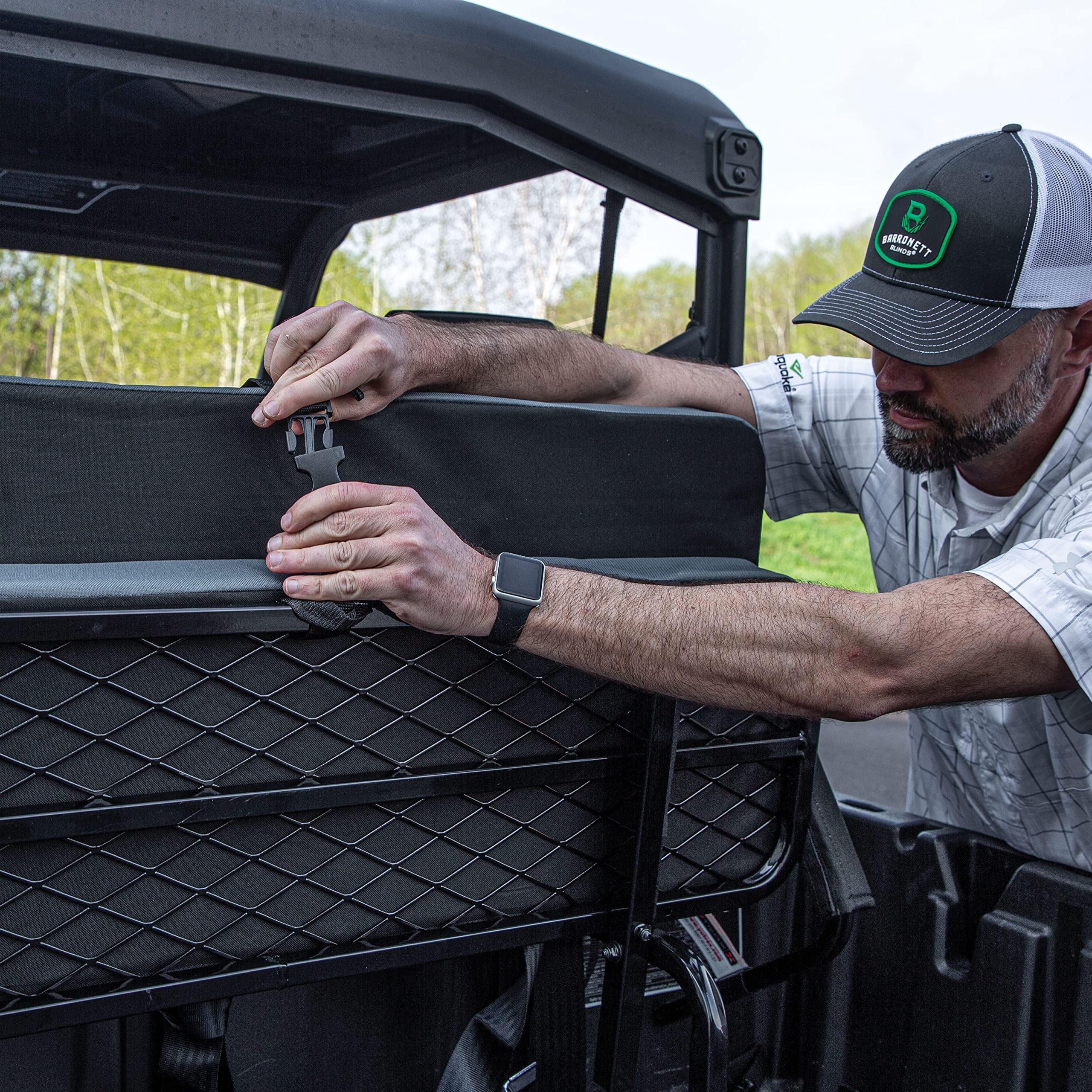 Universal Mount YUTRAX® UTV Jump Seat, UTV Accessory, Increase Seating Capacity, Heavy-Duty Steel Frame, Padded Seat & Backrest, Seat Flips Up, Easy to Assemble