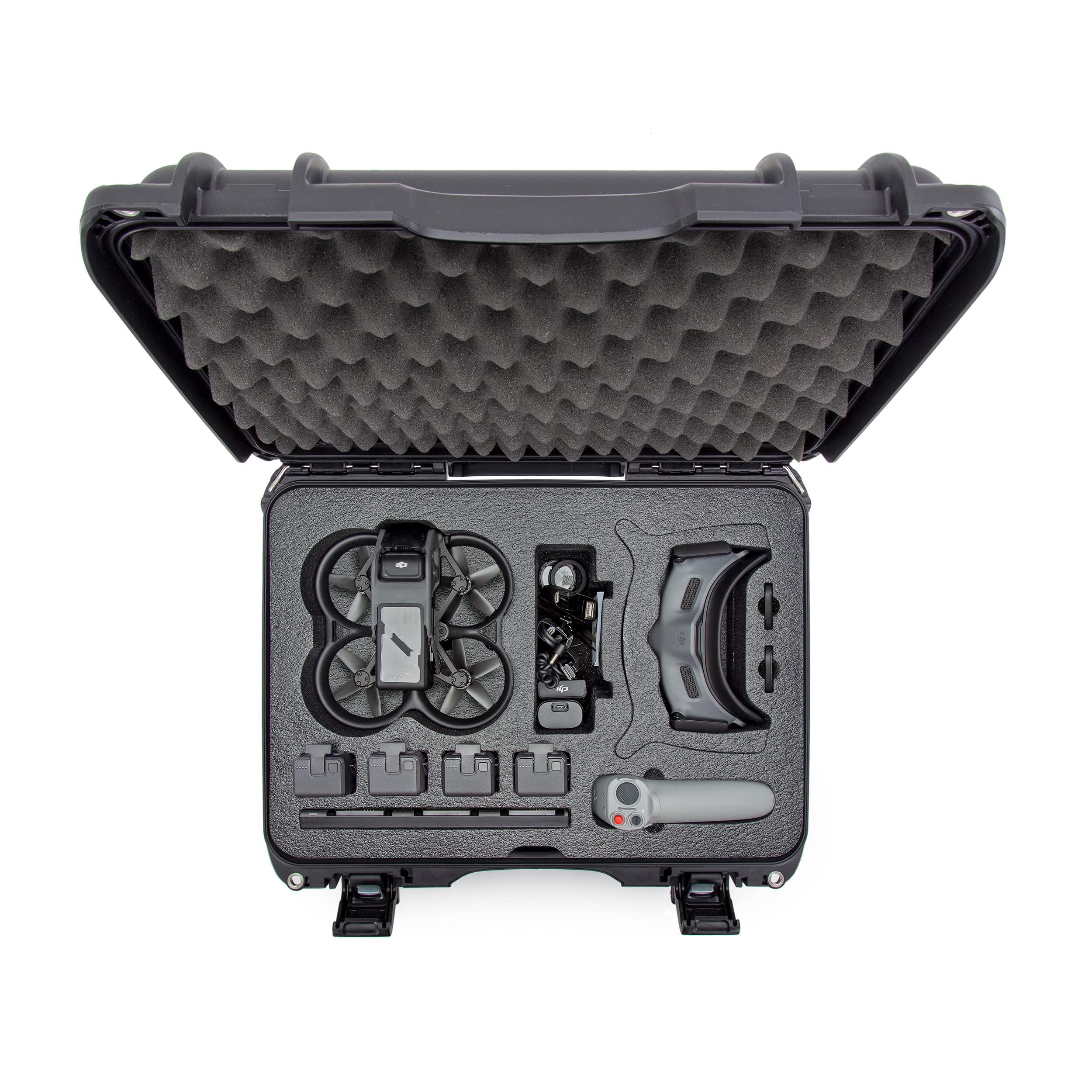 Waterproof Nanuk 925 Hard Case with Foam Insert for DJI Avata FPV Unit, Goggles and Fly More Combo - Graphite (925S-080GP-0A0-C0745)