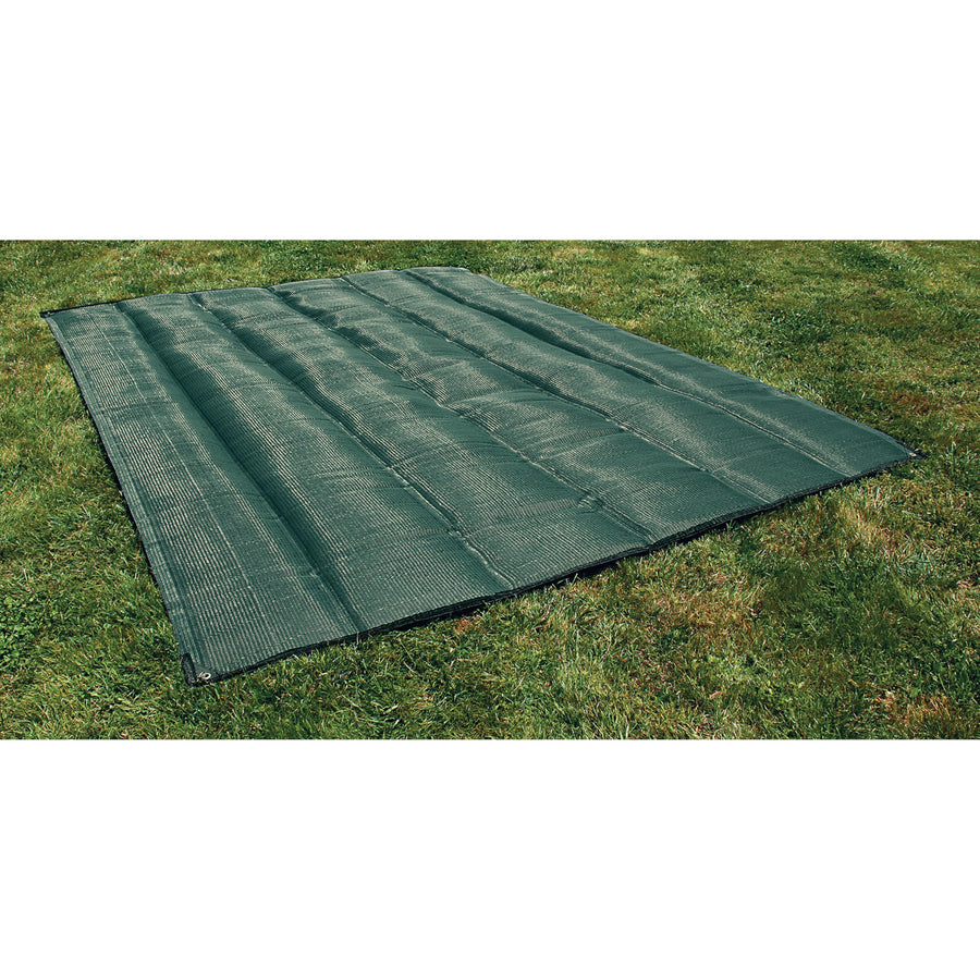 Camco Reversible Durable RV Camper Awning Mat - Keeps Dirt from Being Tracked - Perfect for Campsites, Beaches, Picnics 9' X 12'- Green (42820)