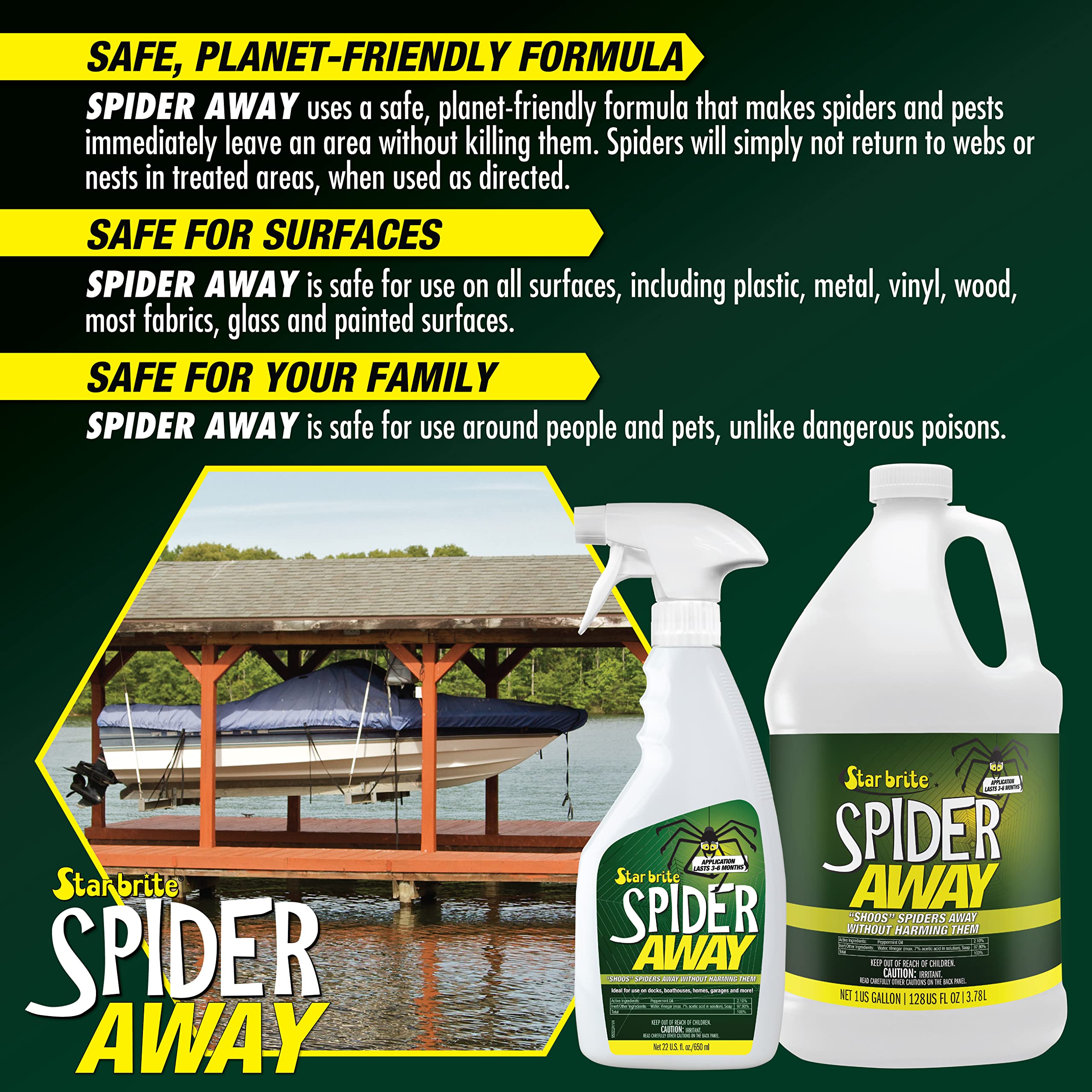 Spider Away STAR BRITE – Spider Repellent - 22 OZ (095022P)