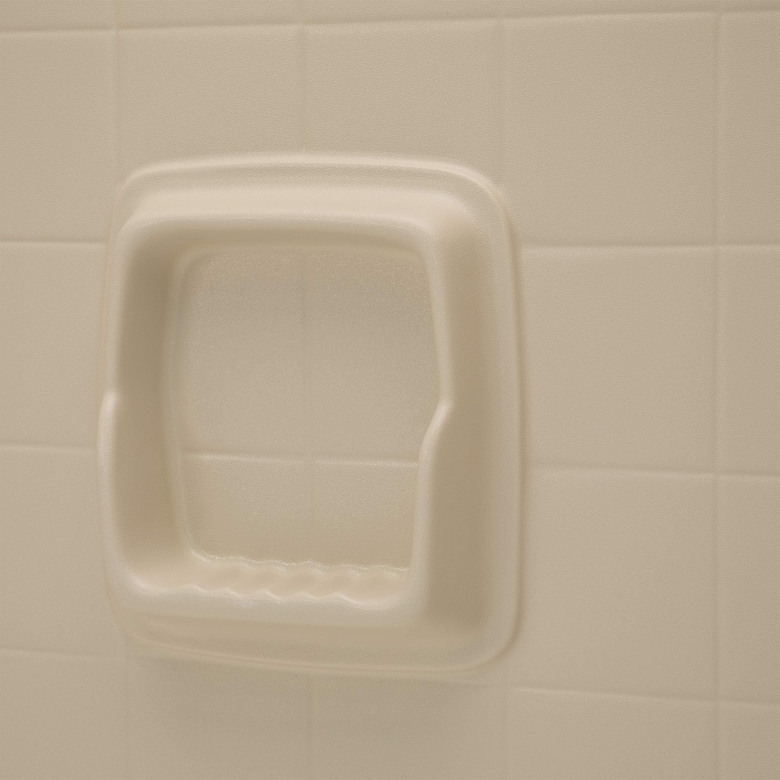 27” x 54” x 58" Almond Bathtub Wall Surround Lippert Replacement with Scratch-Resistant ABS Acrylic for RVs, Manufactured Homes, Travel Trailers, 5th Wheels, Motorhomes - AUW27STD-SPK