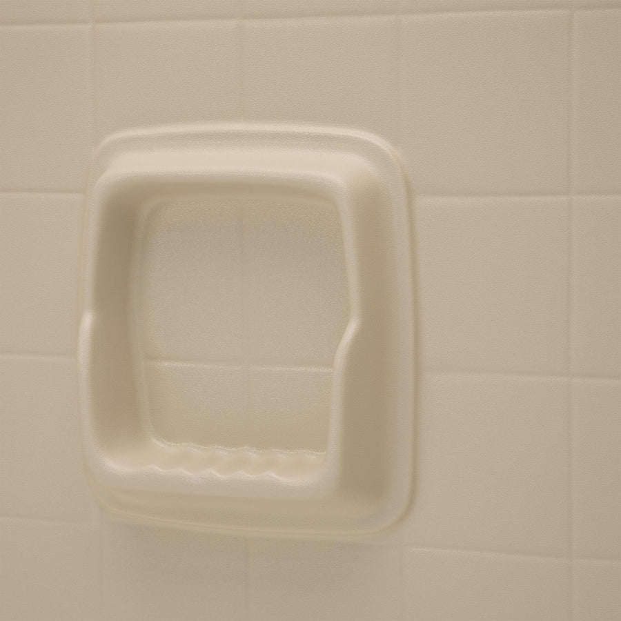 27” x 54” x 58" Almond Bathtub Wall Surround Lippert Replacement with Scratch-Resistant ABS Acrylic for RVs, Manufactured Homes, Travel Trailers, 5th Wheels, Motorhomes - AUW27STD-SPK