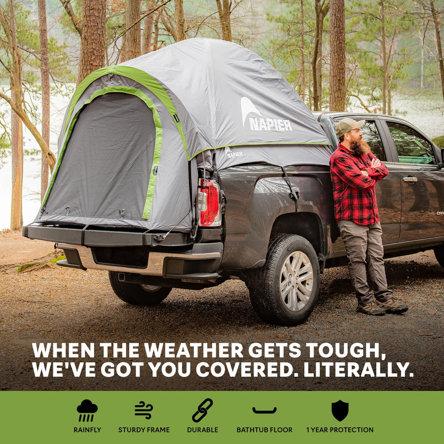 Backroadz Napier Truck Tent | Pickup Truck Bed Camping Tent | Rainfly for Water Protection | Sturdy and Spacious 2-Person Tent | Easy 10-Minute Setup