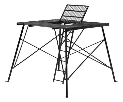 65" L x 65" W x 5' H Muddy Ground Blind Platform - Durable Powder-Coated Steel Outdoor Hunting Trap Door Universal Platform, Ground Blind Not Included