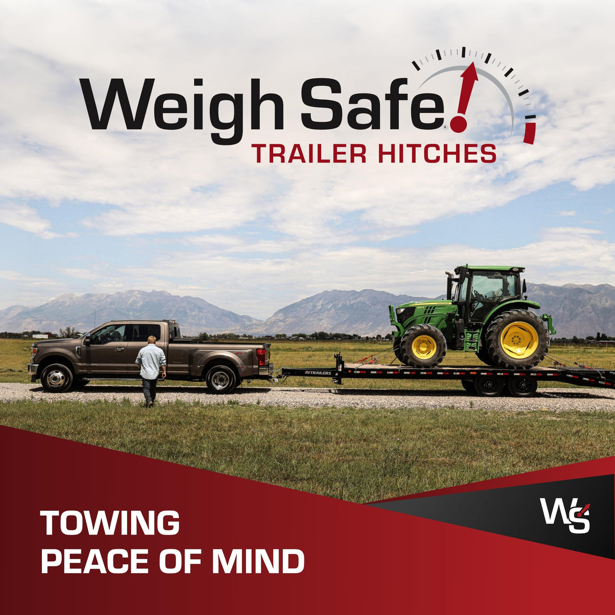 Weigh Safe Adjustable Hitch Ball Mount Trailer - 4" Adjustable Drop Hitch for 2.5" Receiver - Premium Heavy Duty Aluminum Trailer Tow Hitch w/Chrome Plated Tow Balls (2" & 2 5/16") - 18,500 GTW