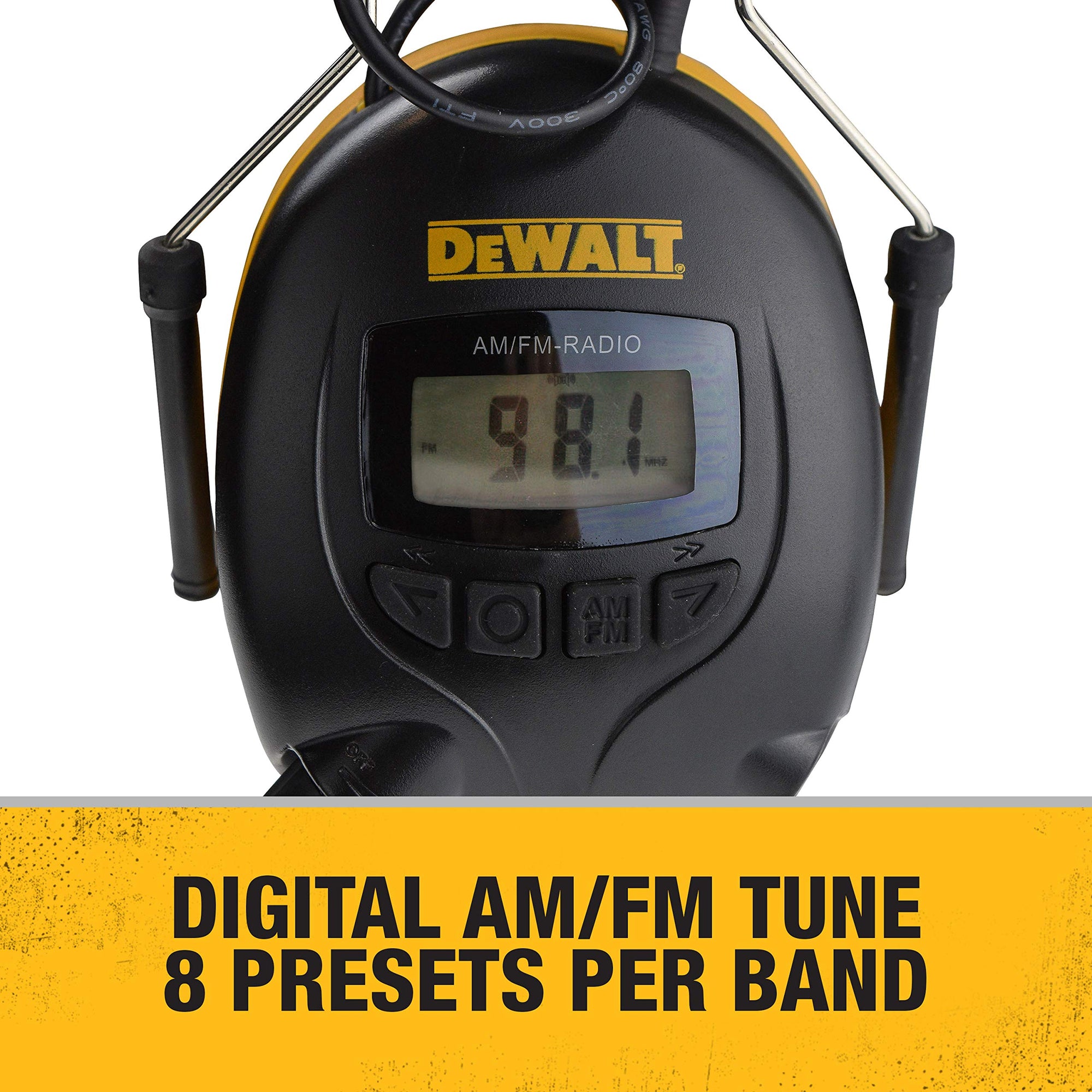 DeWalt Industrial DPG15 Safety Electronic Hearing Muff