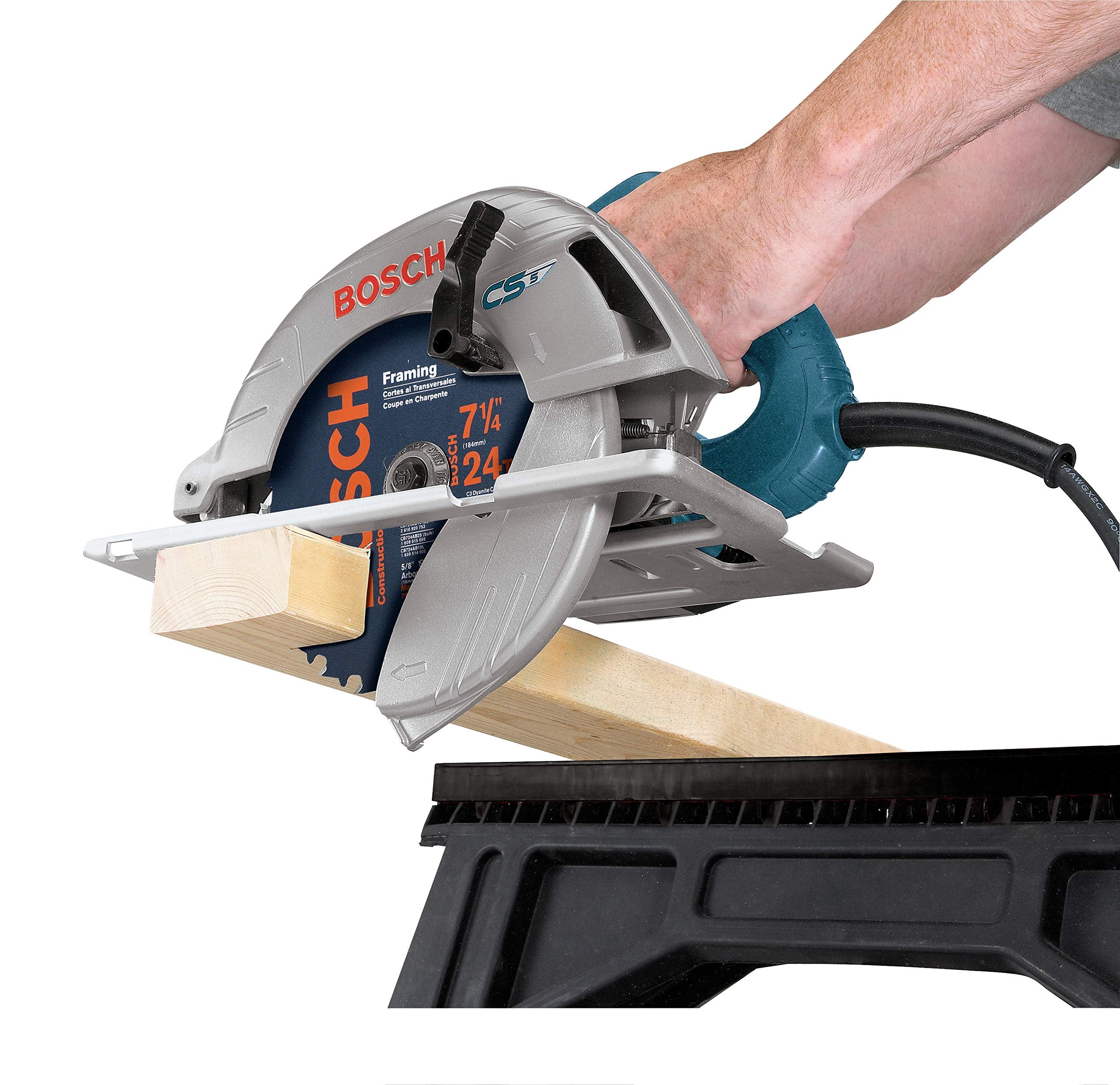 BOSCH 7-1/4-Inch Circular Saw, CS5 120-Volt Bosch Blue