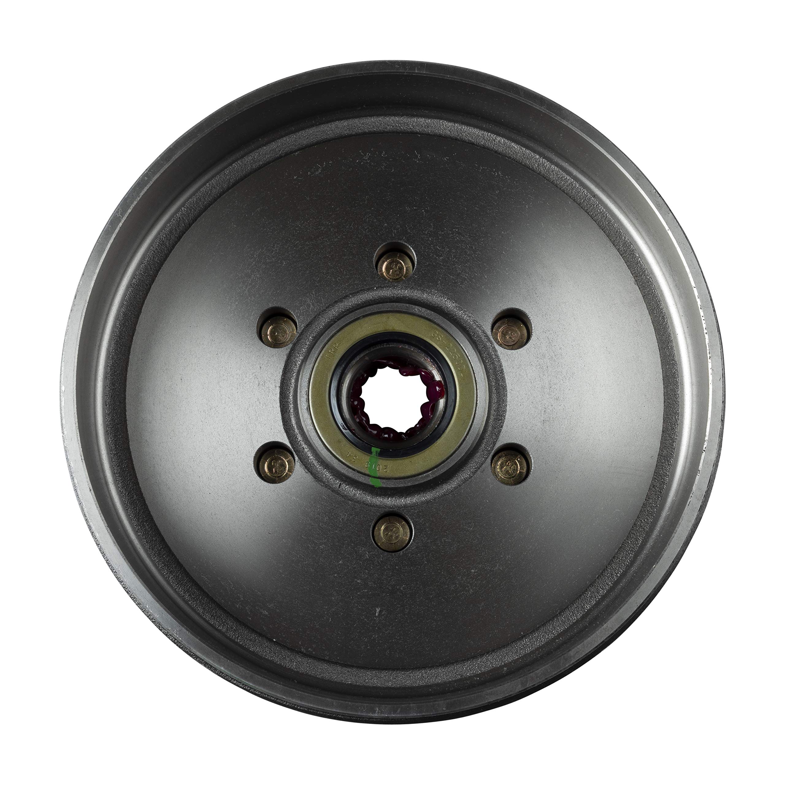 12" Lippert Replacement Brake Hub Drum Assembly for RVs with 6,000 lb. Axle; 6 on 5.5" Bolt Pattern; 1/2" Studs; Fully Assembled with Bearing Cones, Seals, Grease, Limited 1-Year Warranty - 814202