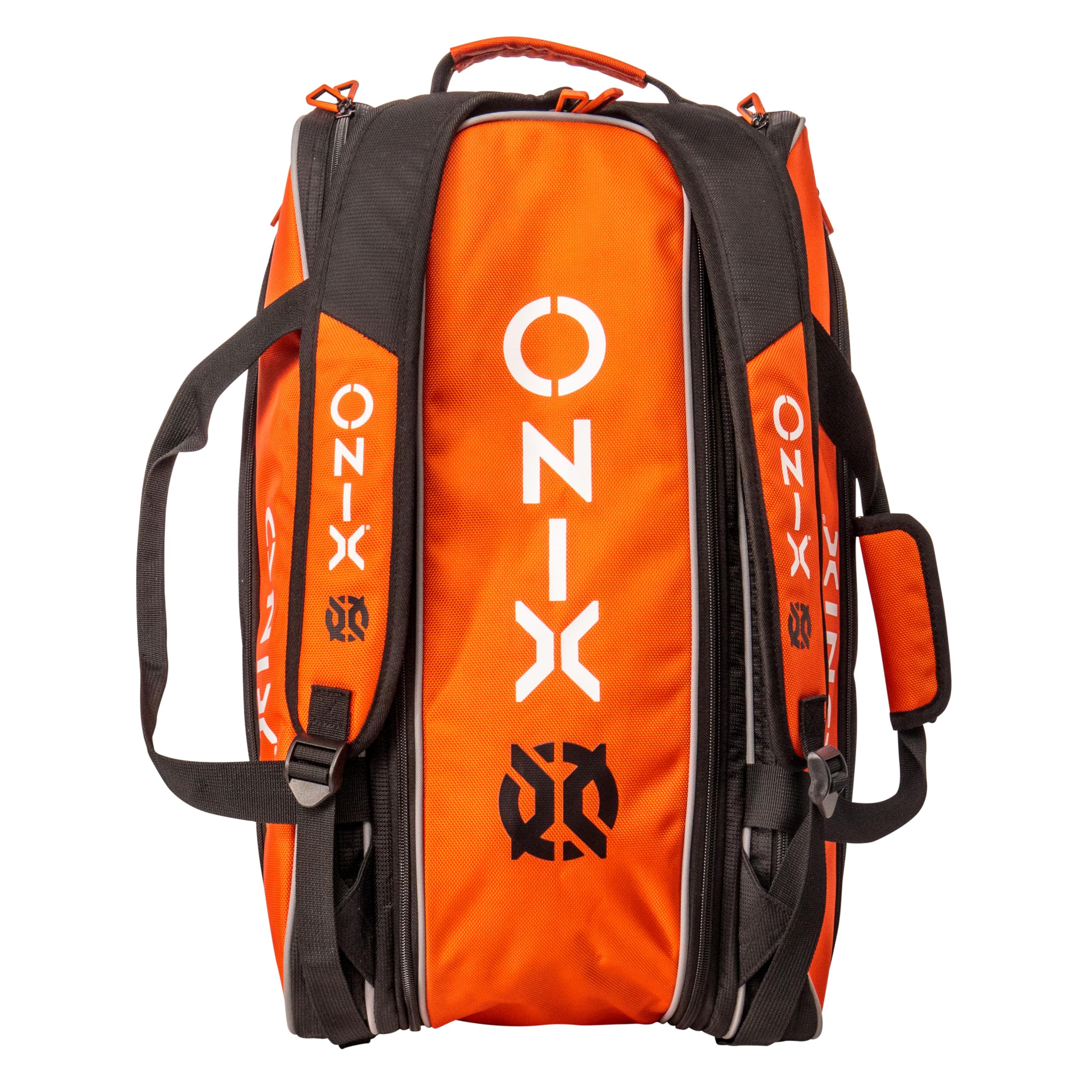 ONIX Pro Team Pickleball Long-Lasting Durability Hook and Loop Closure Easy to Carry Straps with Pockets Paddle Bag — Orange/Black