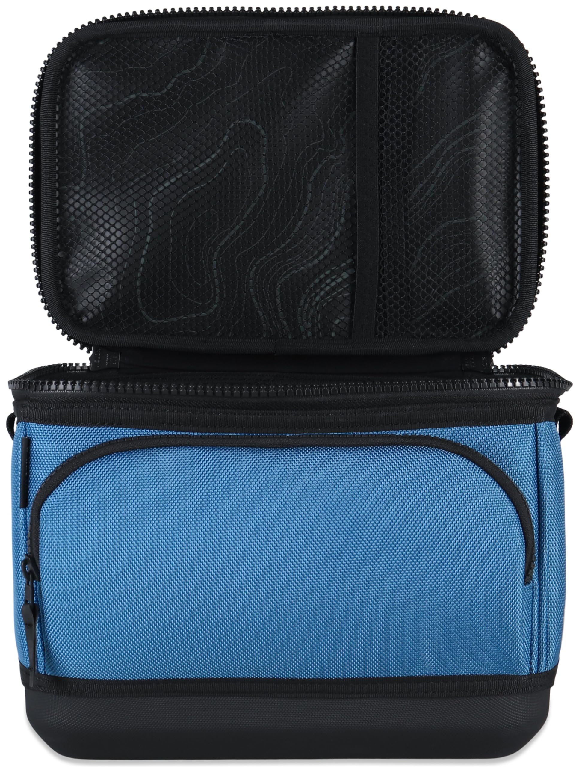 Drifter Grizzly 6-Pack | Flip-top Soft Cooler Bag | Ice Chest for Beach Boat Camping Car Fishing Golf Hiking Hunting Lunch Picnic | Lightweight Portable Insulated Waterproof | Slate Blue