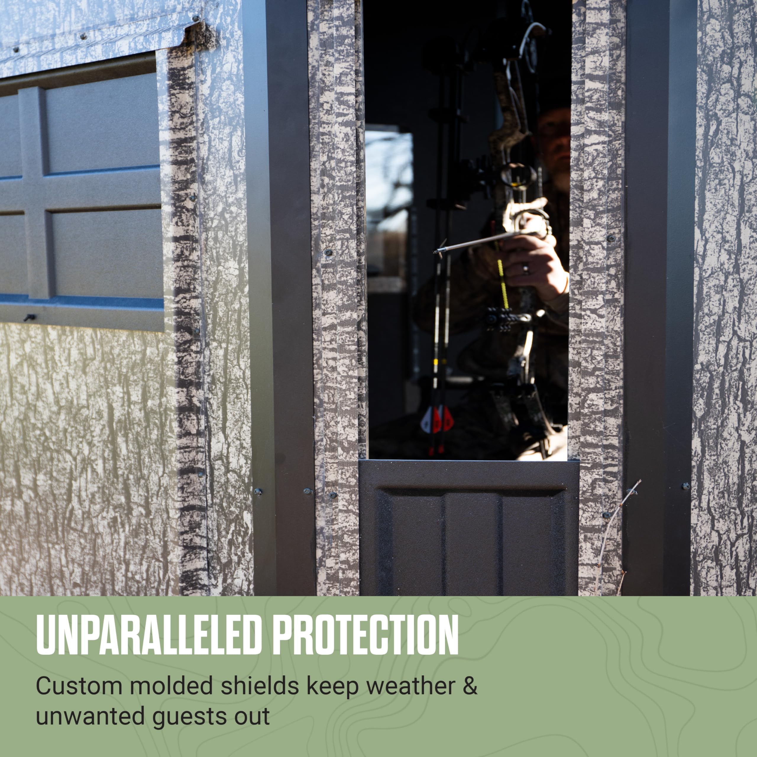 Shadow Hunter DIY Hunting Blind ShadowView Bow Window Kit, Includes Blackout and Scent Free Protection, 2-Pack