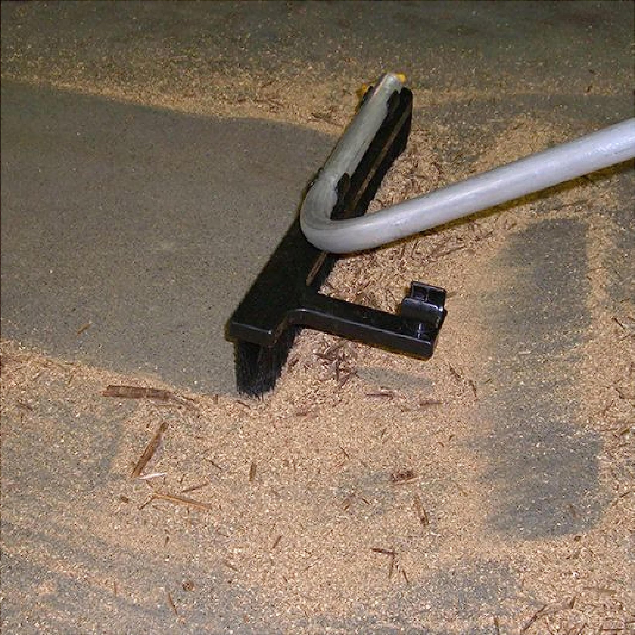 DU-Hooky Brush and Broom Combo Tool Extension | Compatible with DU-Hooky Extendable Reaching Tool - Twists Onto End of Pole | Easily Cleans Truck Bed and Converts to Garage or Shop Broom | 70086