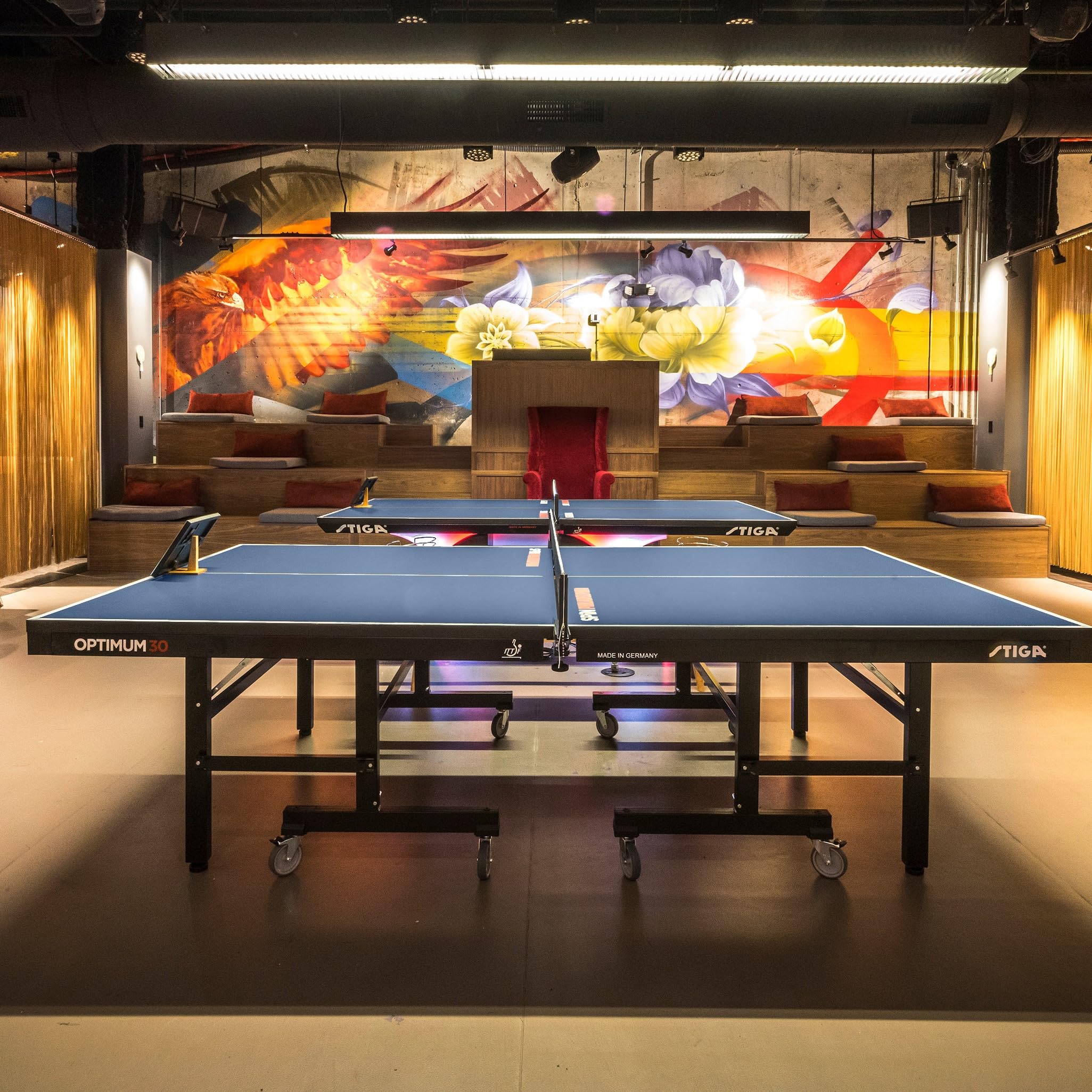 30 Table Tennis Table Optimum - Tournament-Approved, 30mm Thick Top, and Unmatched Stability
