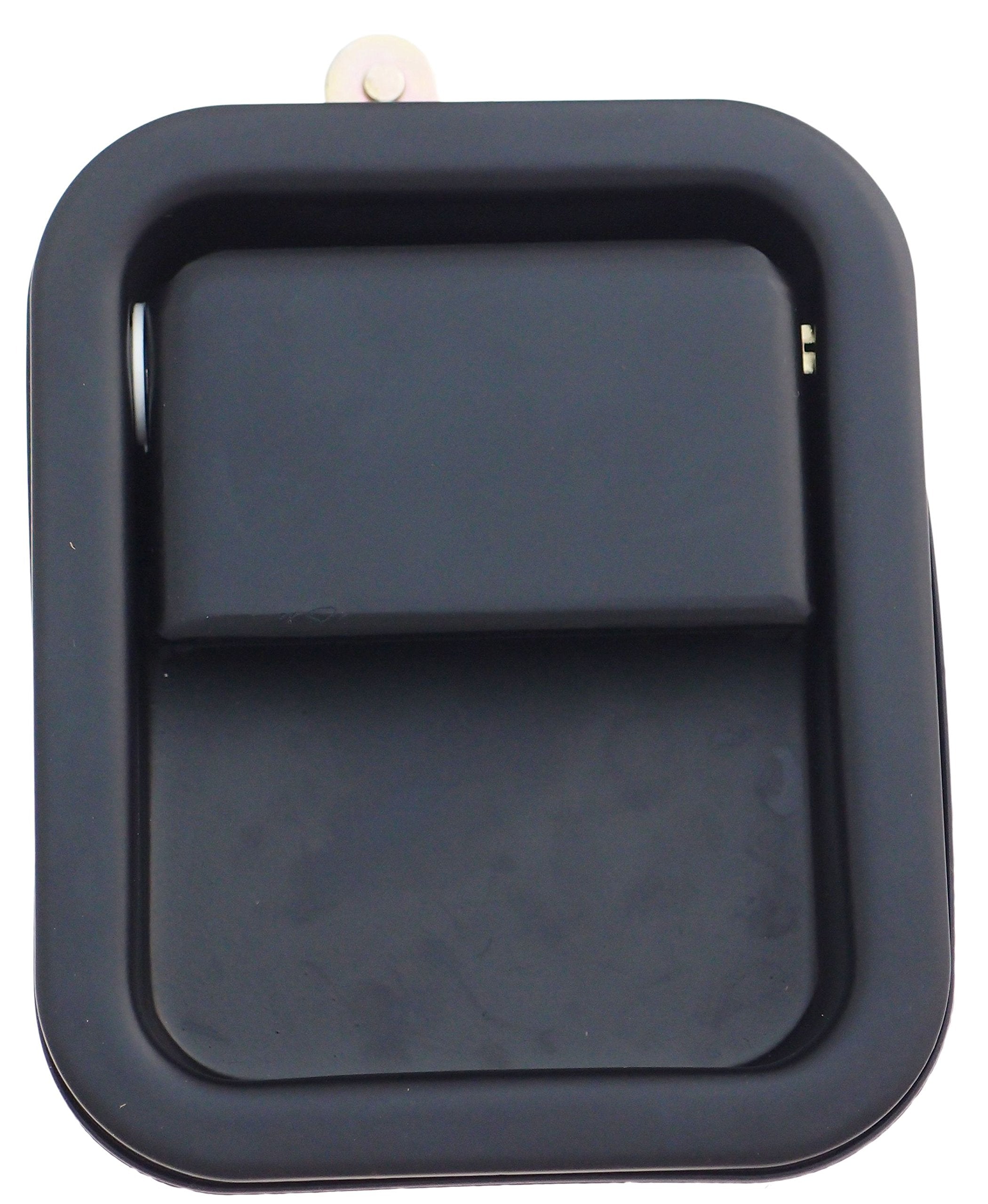 Jeep Wrangler Front Driver Side Replacement Exterior Door Handle, Metal Smooth Black Depo 333-50011-122