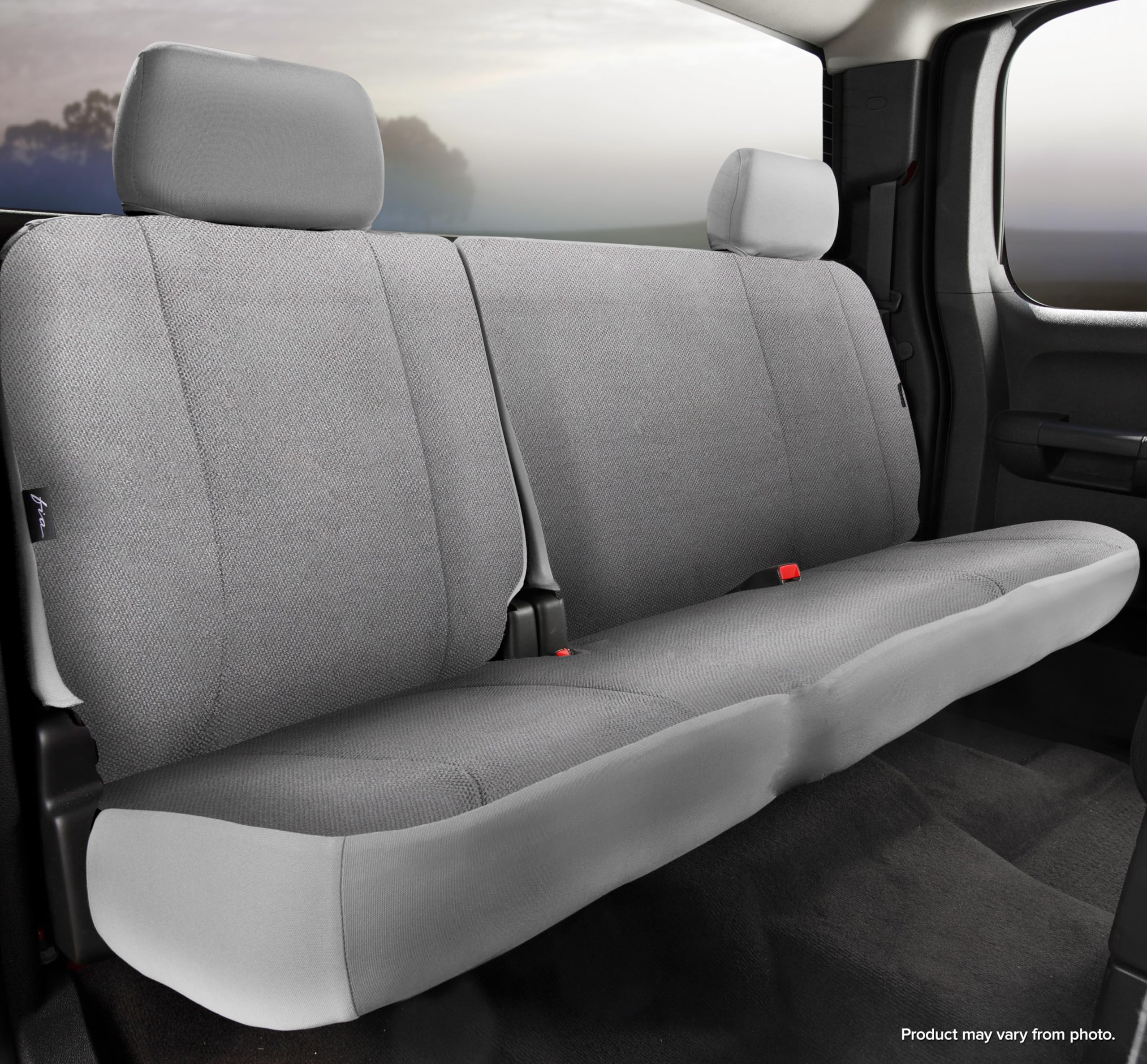 Fia Custom Fit TRS45-11 Gray Rear Seat Cover Split Backrest 60/40 - Saddle Blanket (Solid Gray)